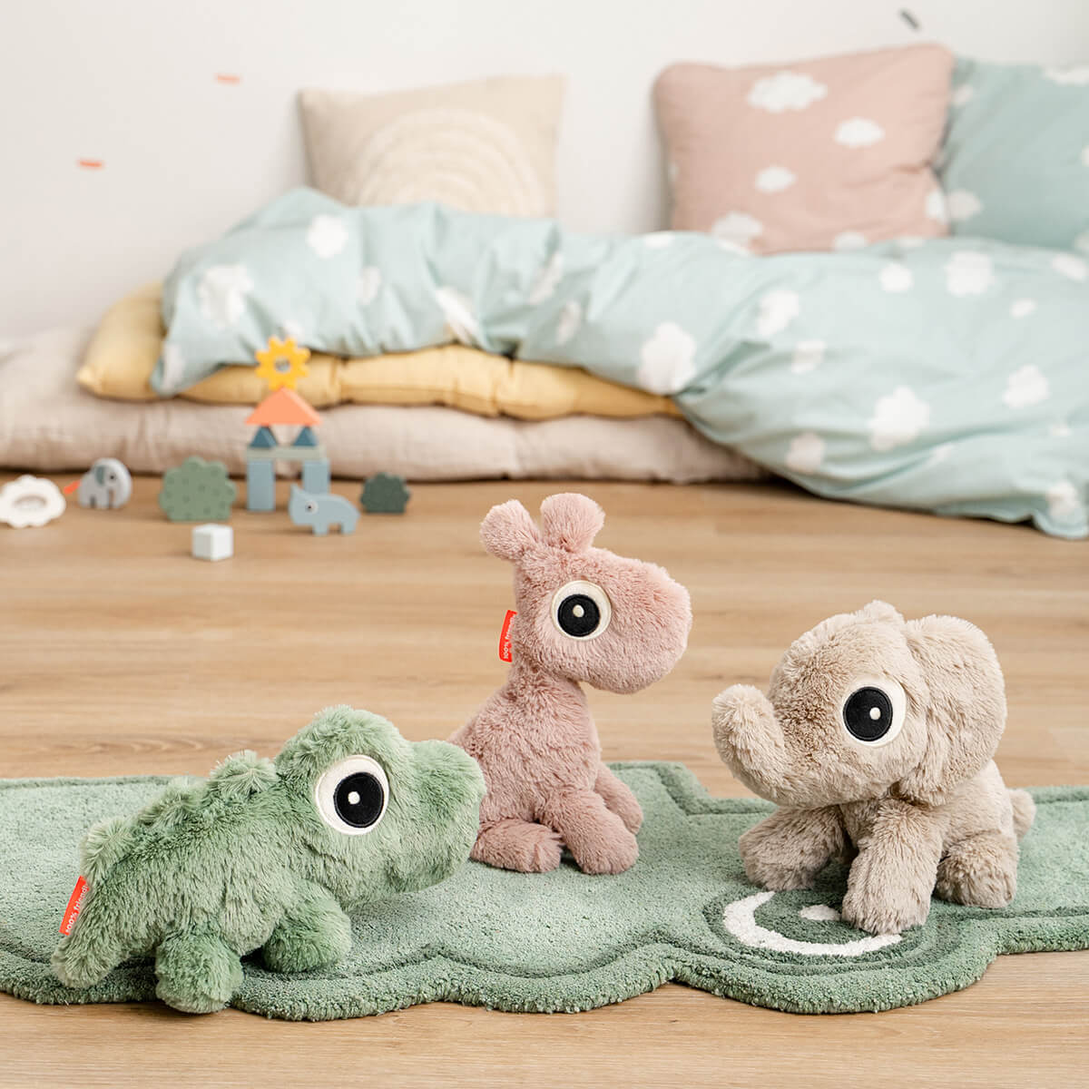Kuschelbärchen - Kroko - Grün - 28 cm