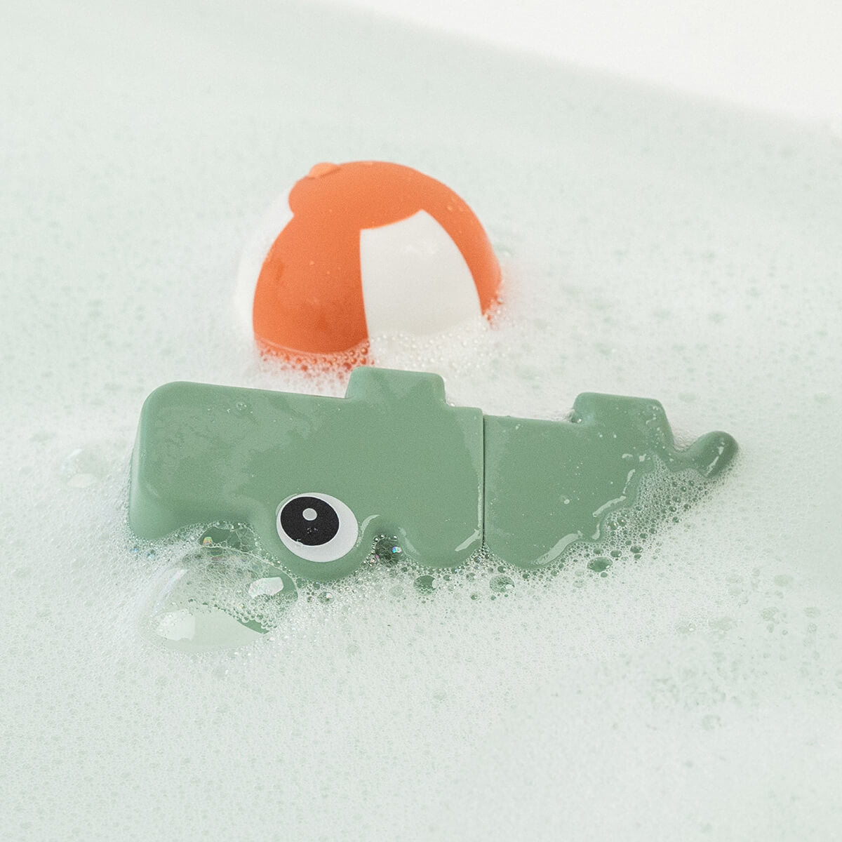 Juguete lanza chorro para el baño - Croco - Verde