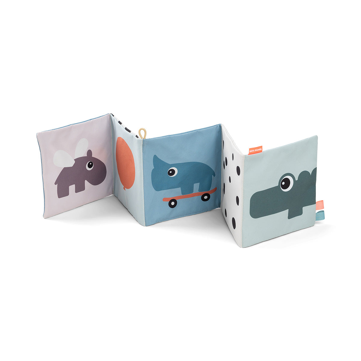 Faltbares Stoffbuch - Deer friends - Farbmix