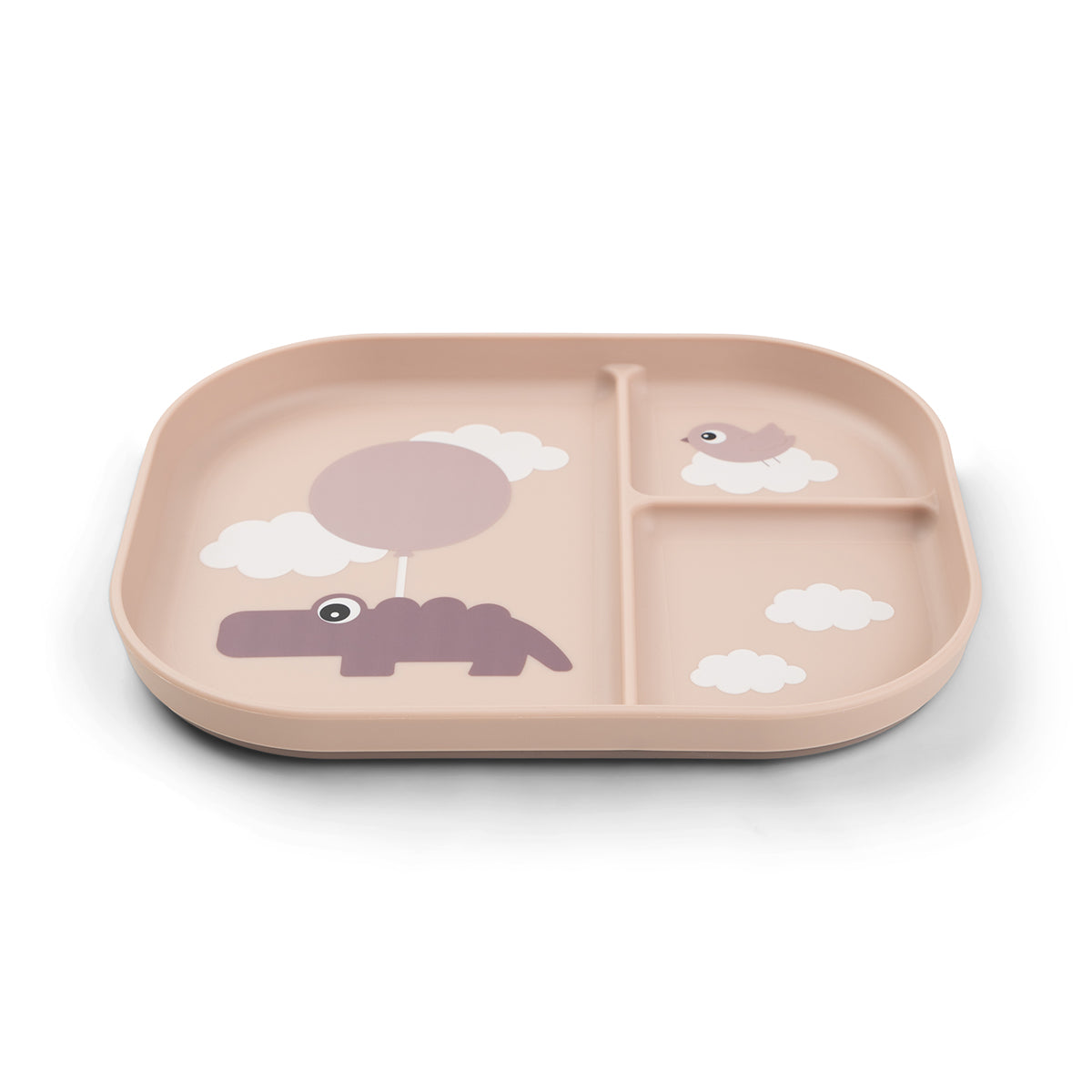Foodie inddelt tallerken - Happy clouds - Pudder