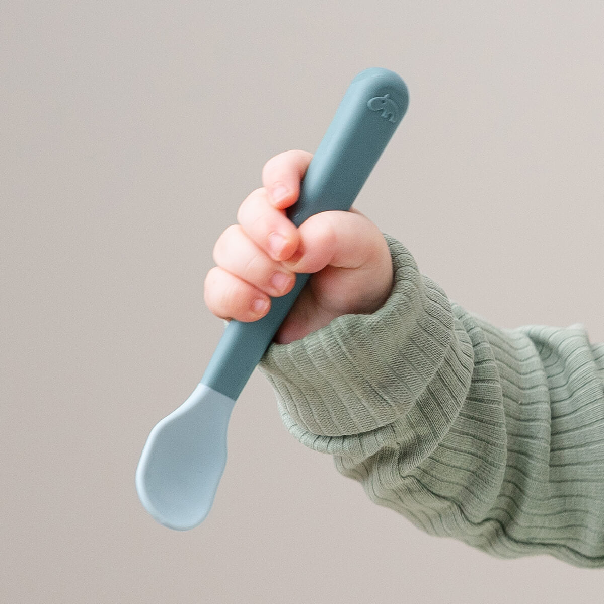 Foodie easy-grip Babylöffel 3-er Pack - Blau