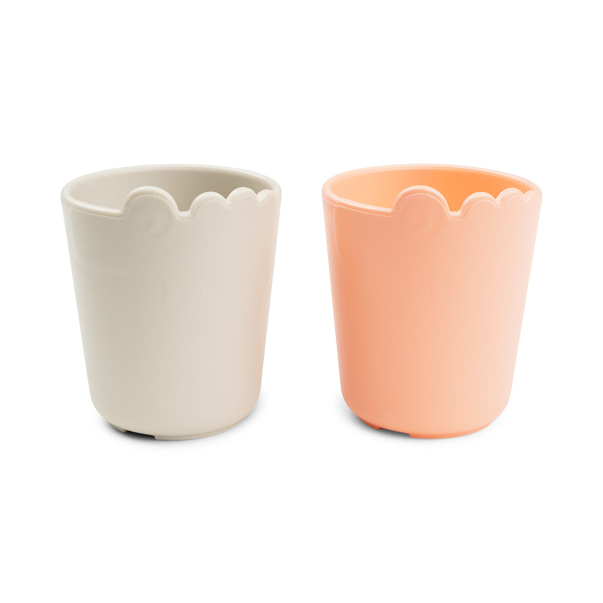 Kiddish tasse lot de 2 - Croco - Sable/Corail