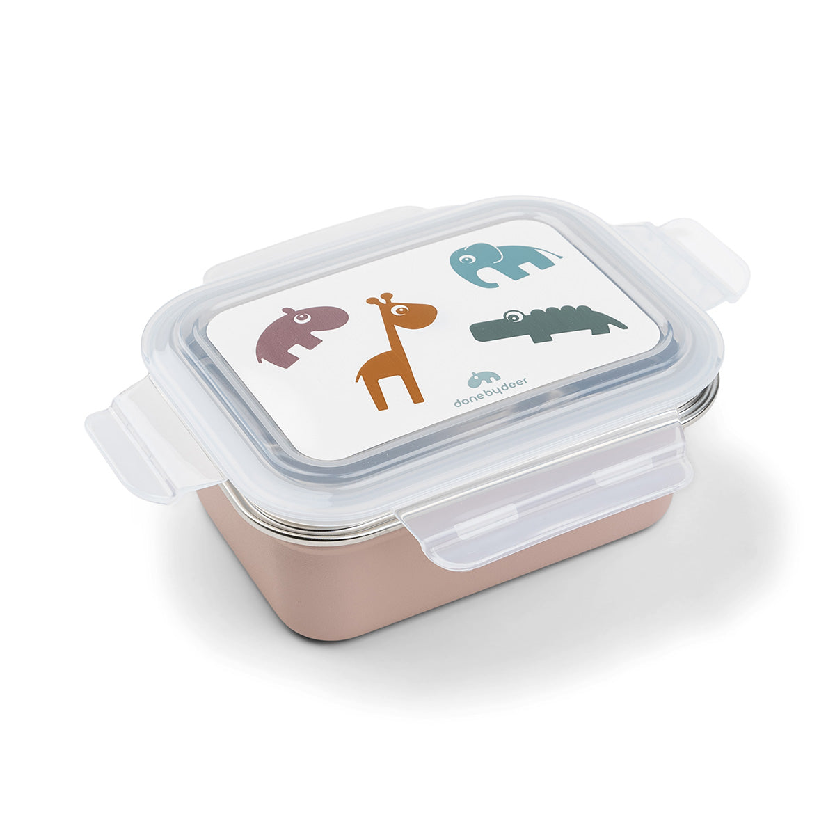 Deer friends duo - flaske 350 ml & metalmadkasse - pudder