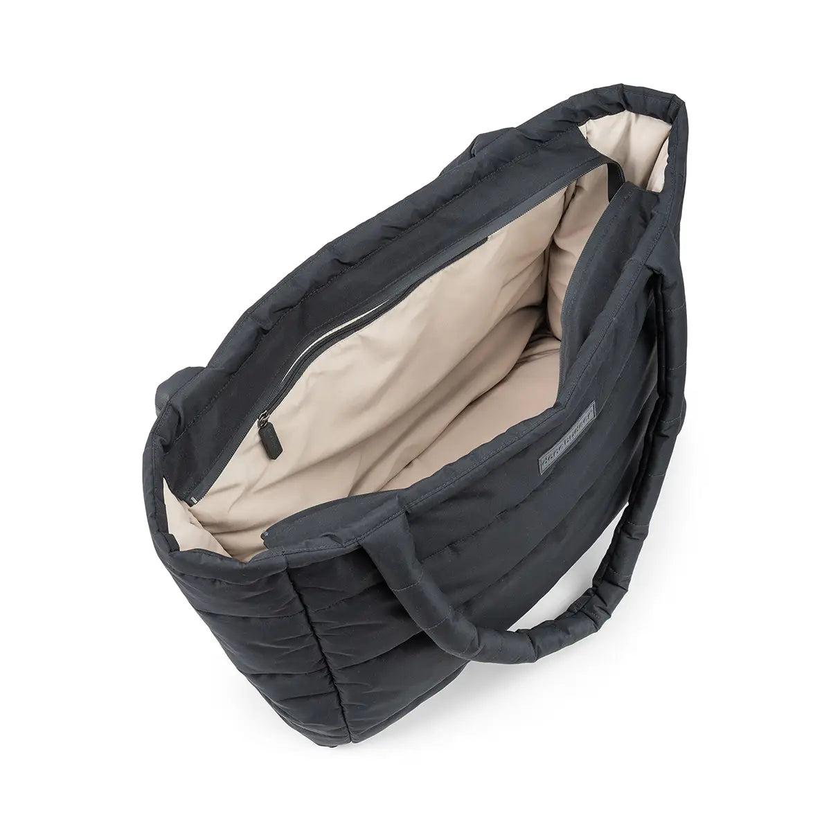 Gesteppte Wickeltasche Tote Bag - Schwarz