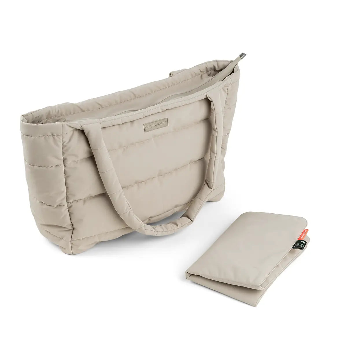 Gesteppte Wickeltasche Tote Bag - Sand