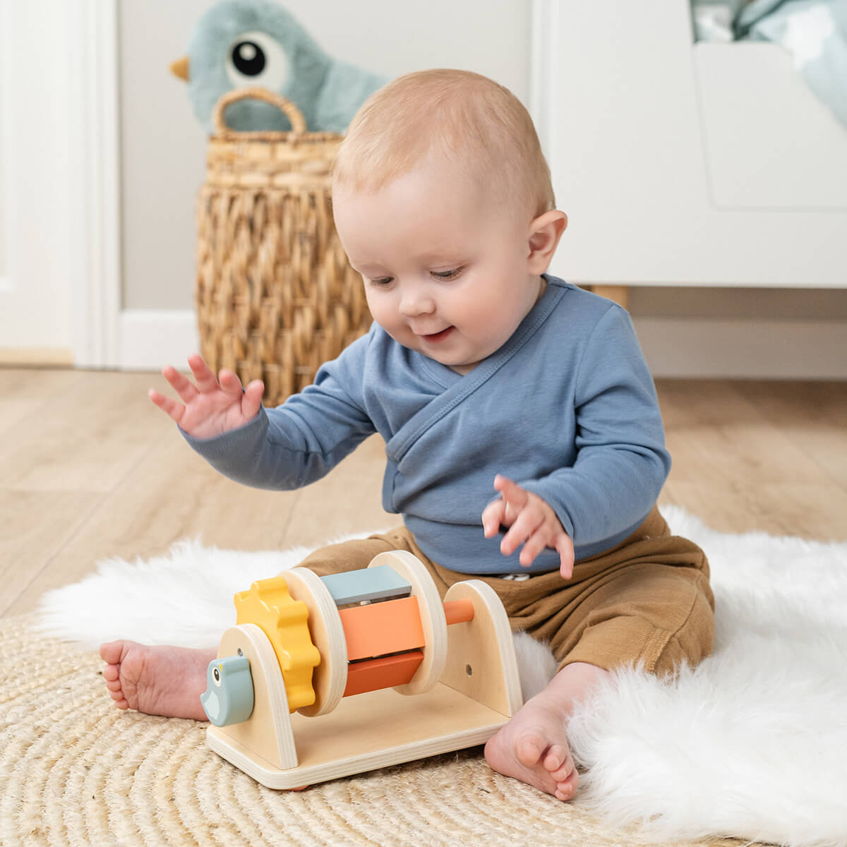 Rouleau multi sensoriel d'activité - Birdee - Multicolore