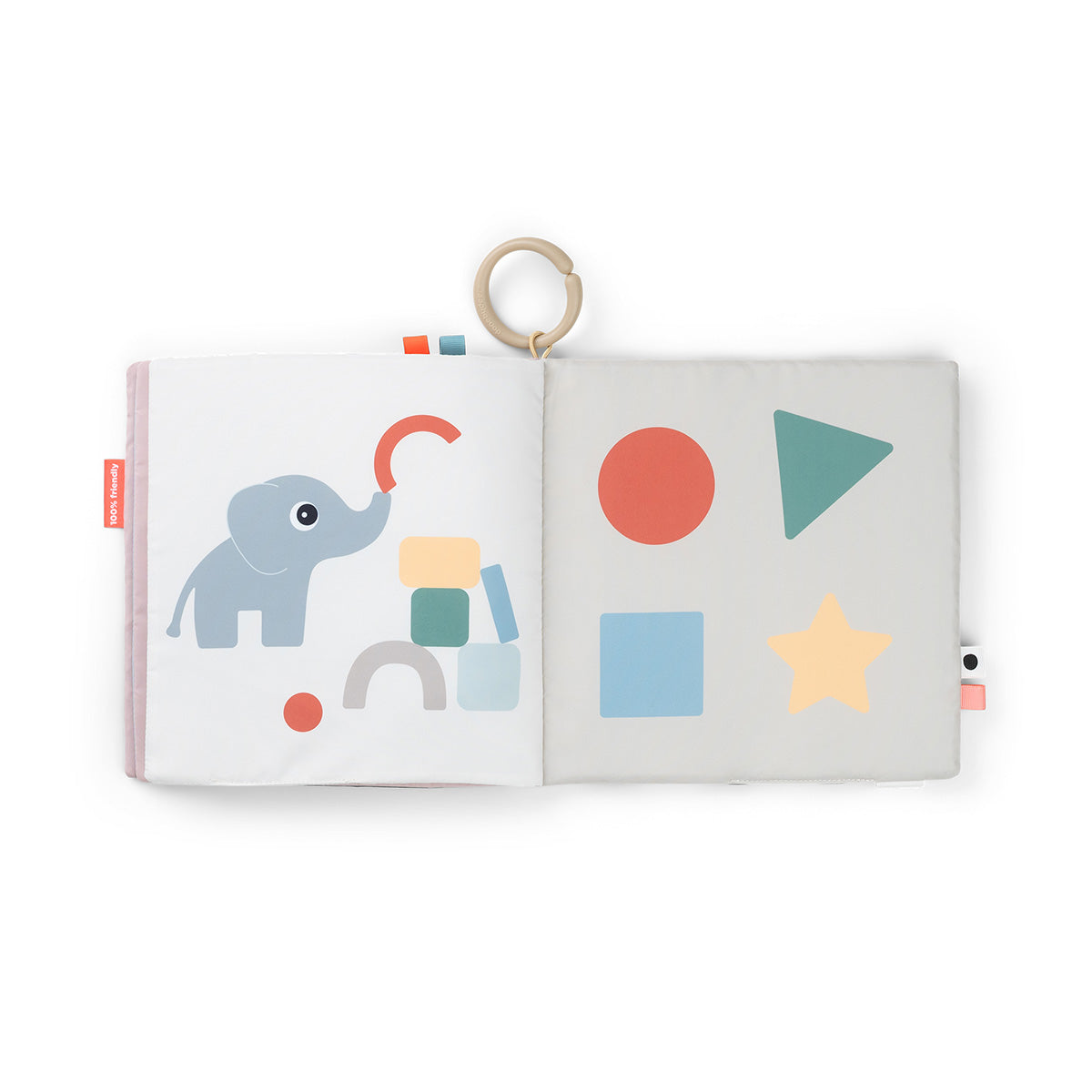 Tummy time Stoffbuch - Deer friends - Farbmix