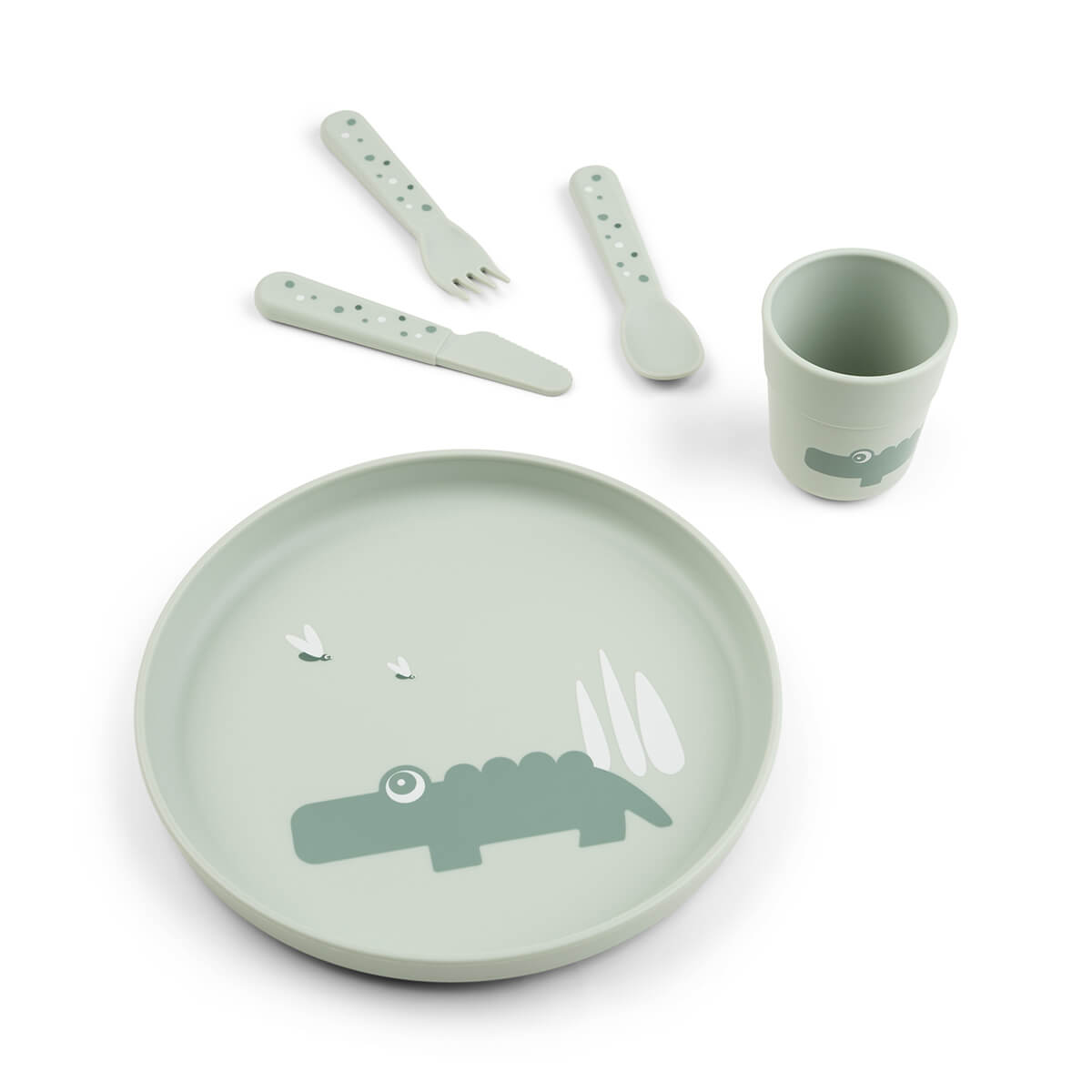 Foodie Teller Set - Croco - Grün