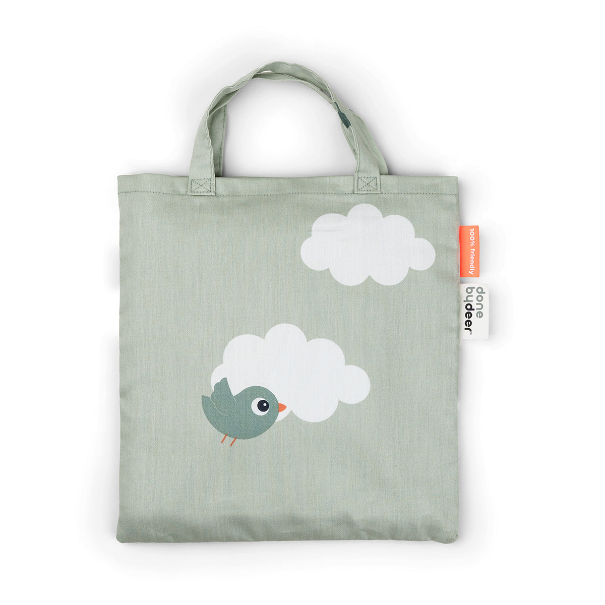 Bettwäsche Baby - Happy clouds - Grün