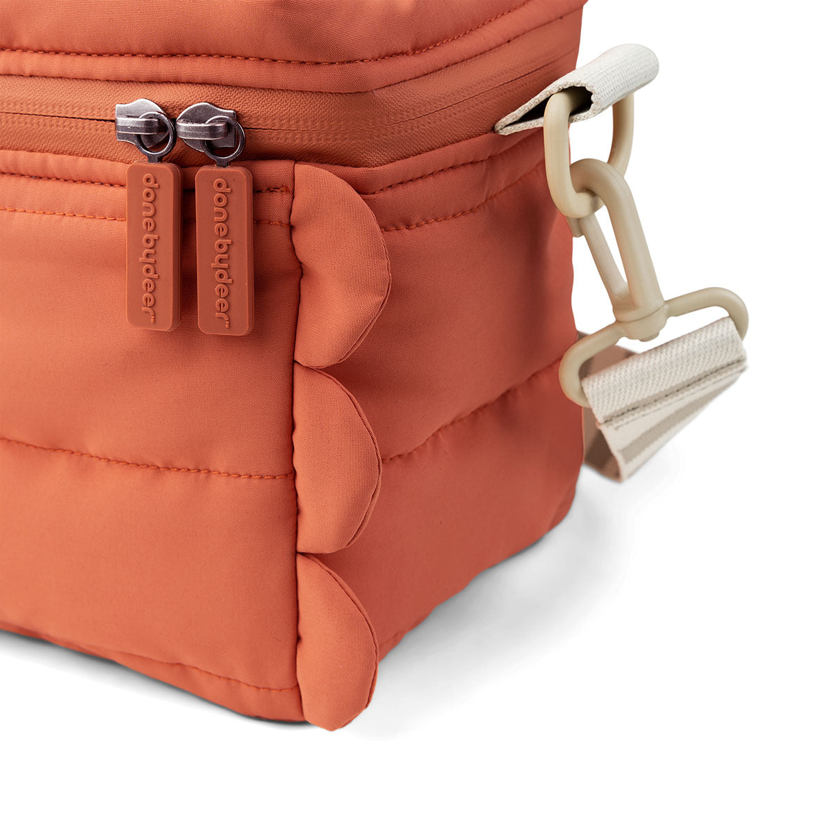 Quiltet termo taske - Croco - Papaya