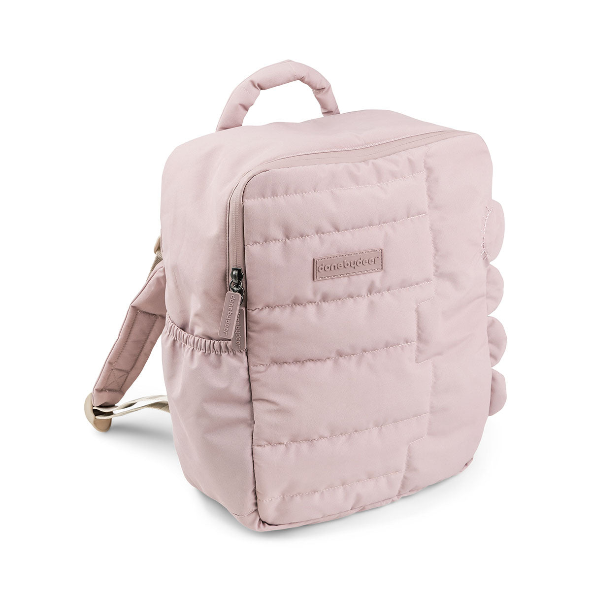 Kids quilted backpack - Croco - Powder - 9,6 L