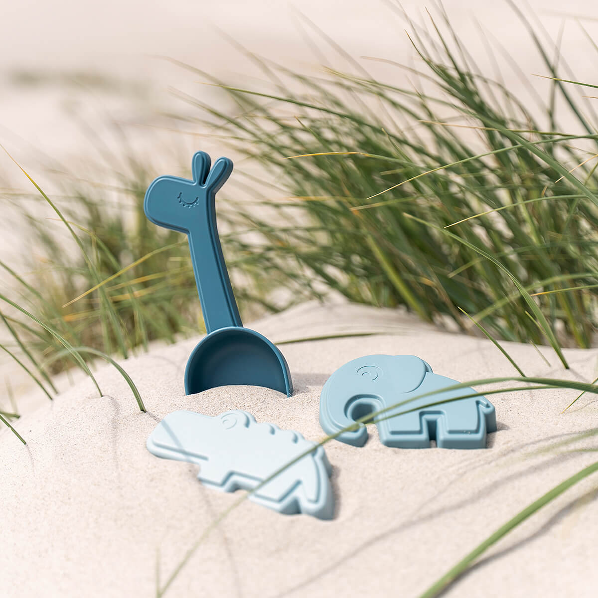 Sandspielzeug-Set 3-Stck. - Deer friends - Blau