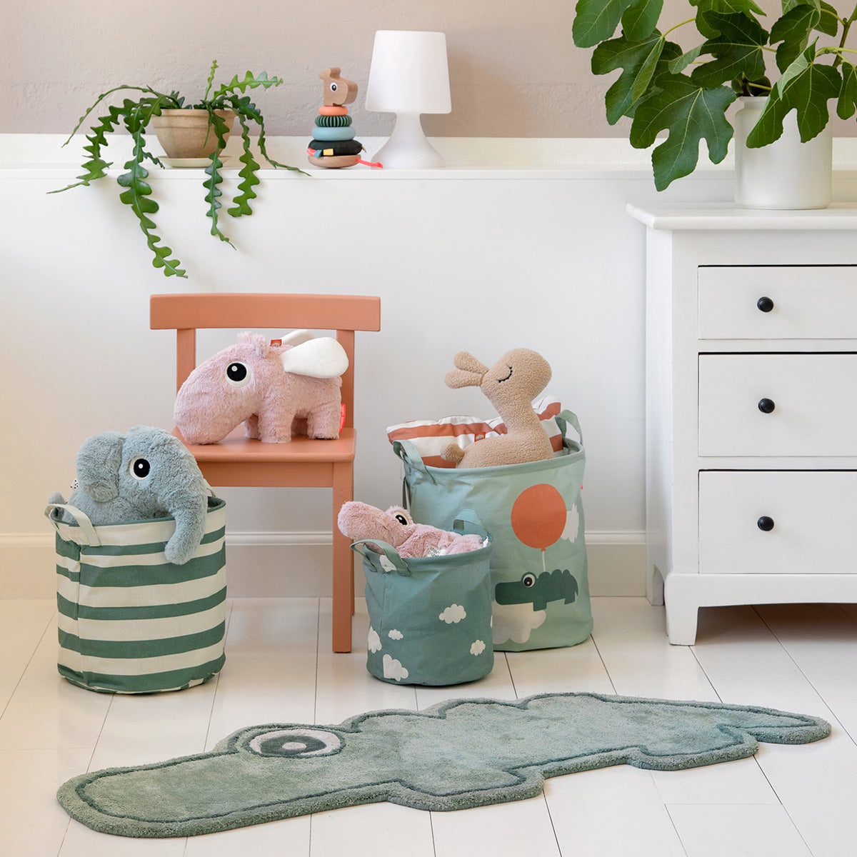 Kuscheltier Happy clouds - Ozzo - Rosa