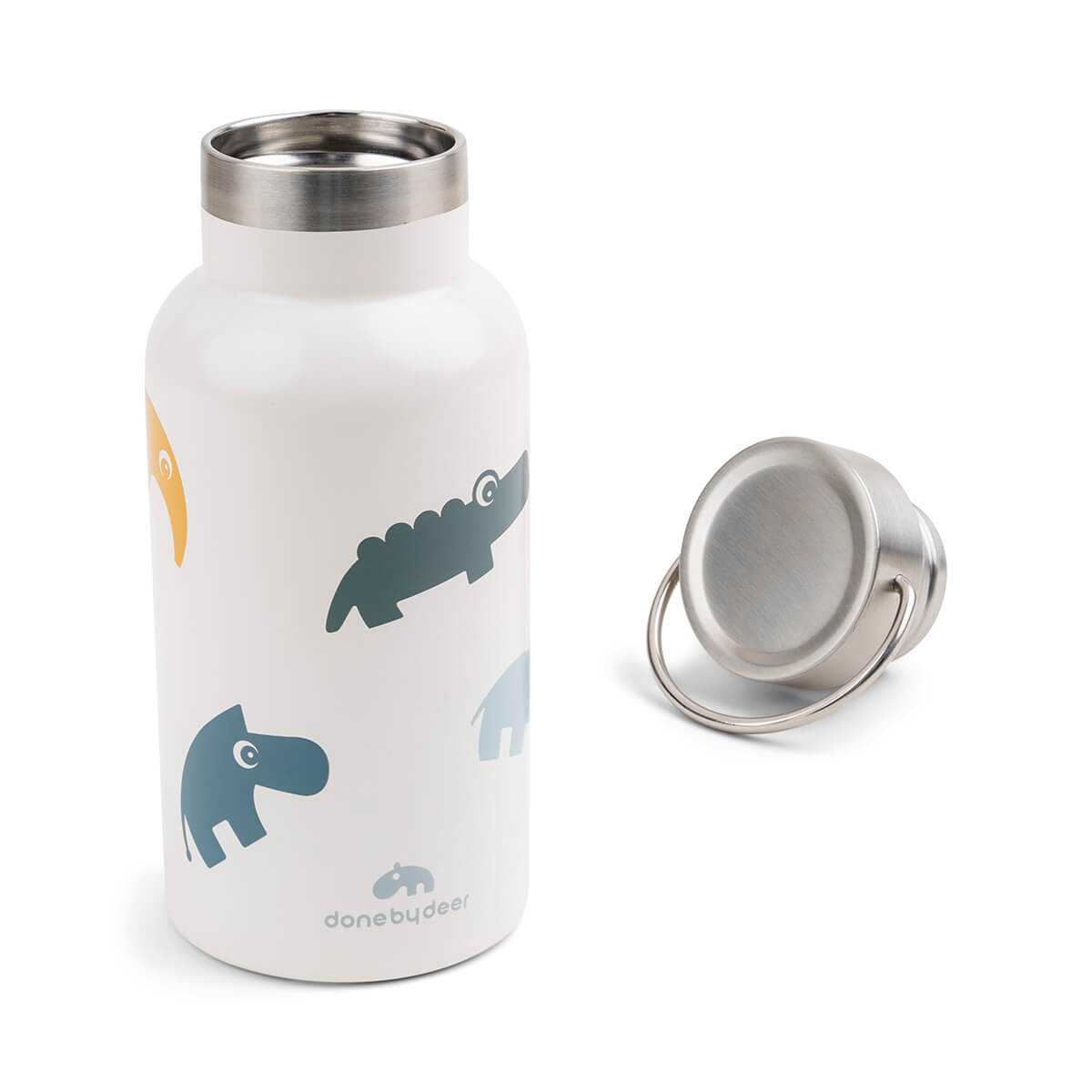 Bouteille en métal thermosensible - Amis des cerfs - Mélange de couleurs