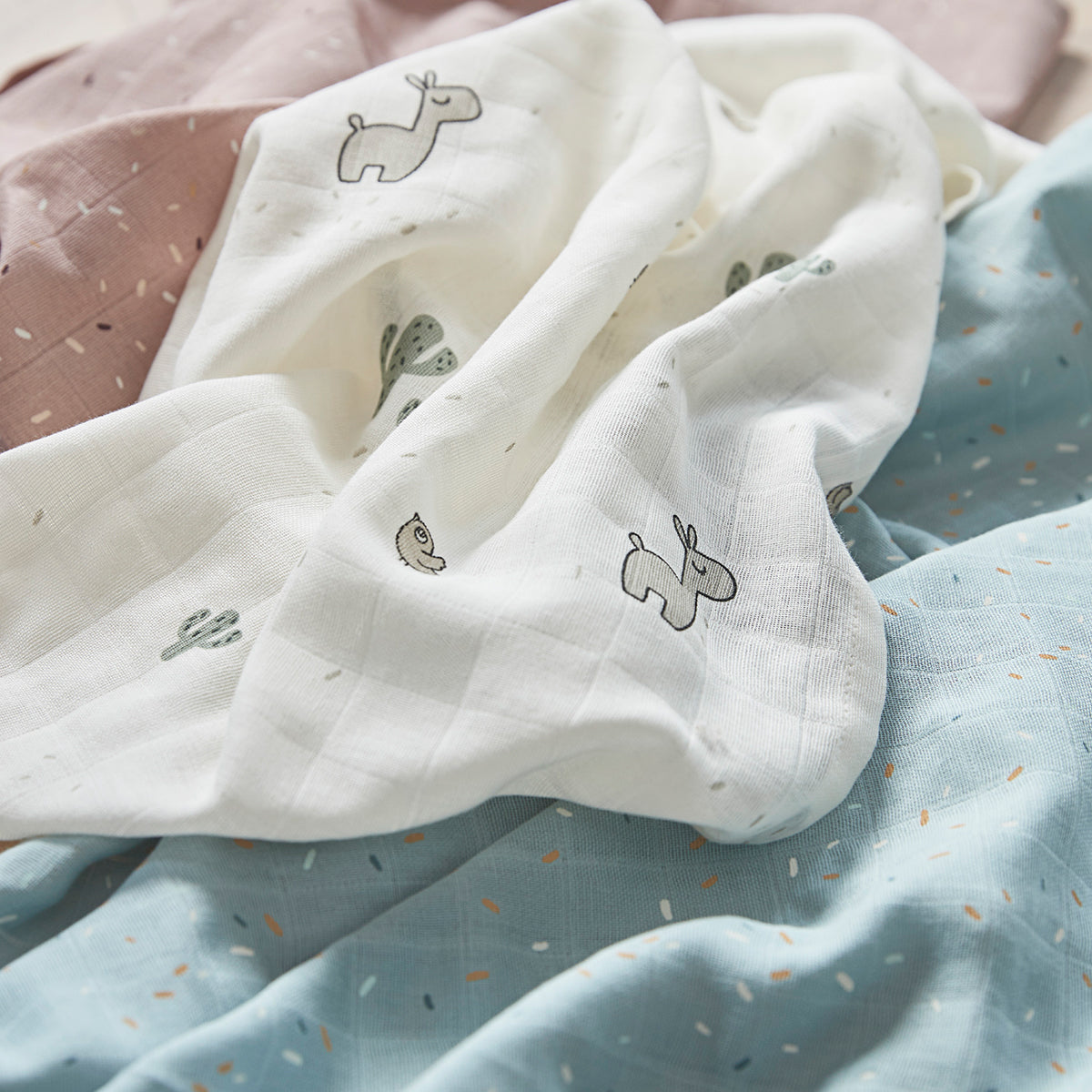 burp cloths & swaddles