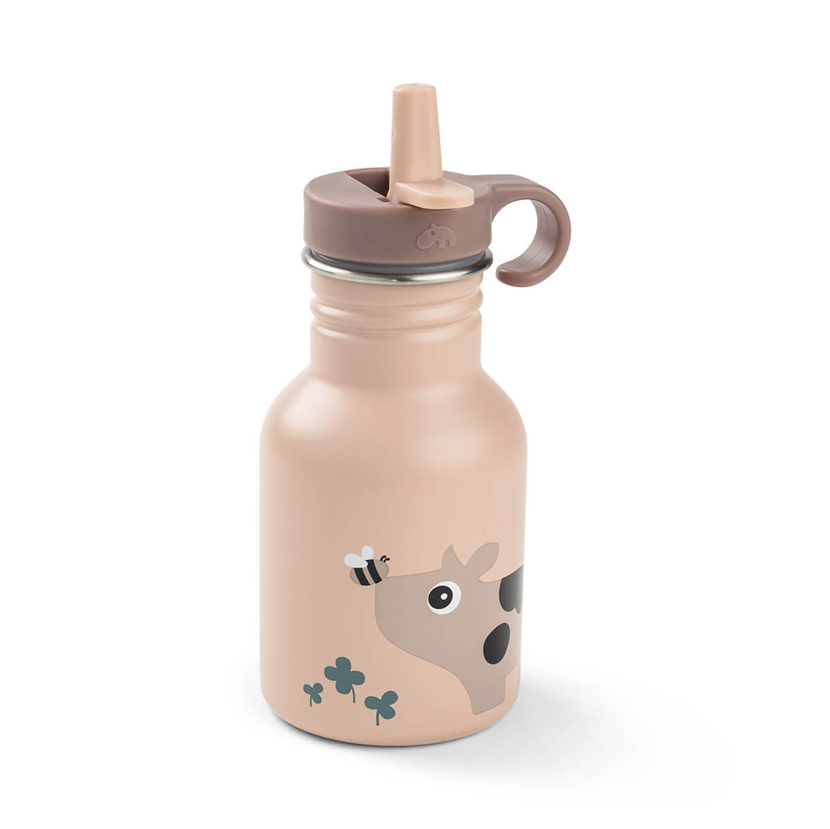 Flaske rustfrit stål - Tiny farm - Pudder - 350 ml
