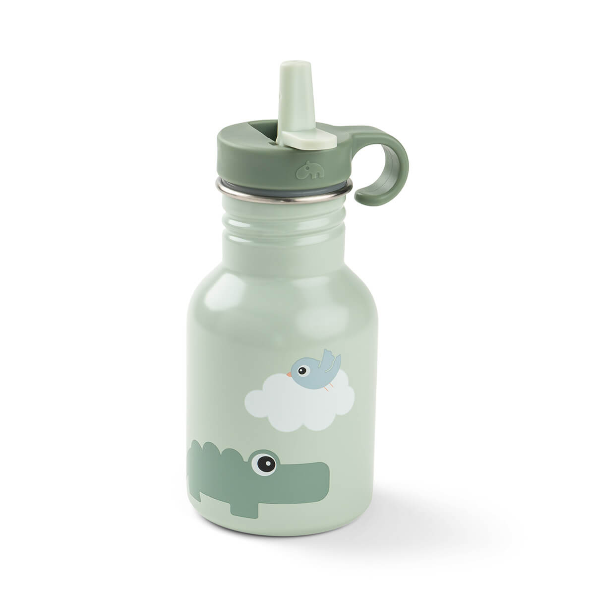 Flaske rustfrit stål - Playground - Grøn - 350 ml