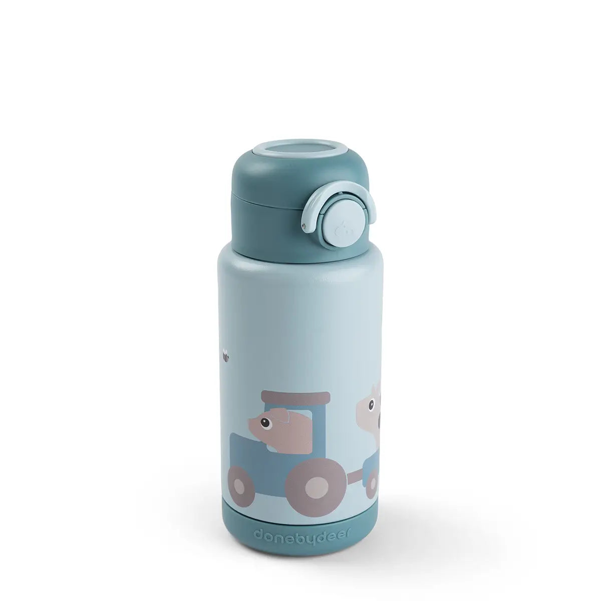 Insulated bottle - Tiny farm - Blue - 340 ml