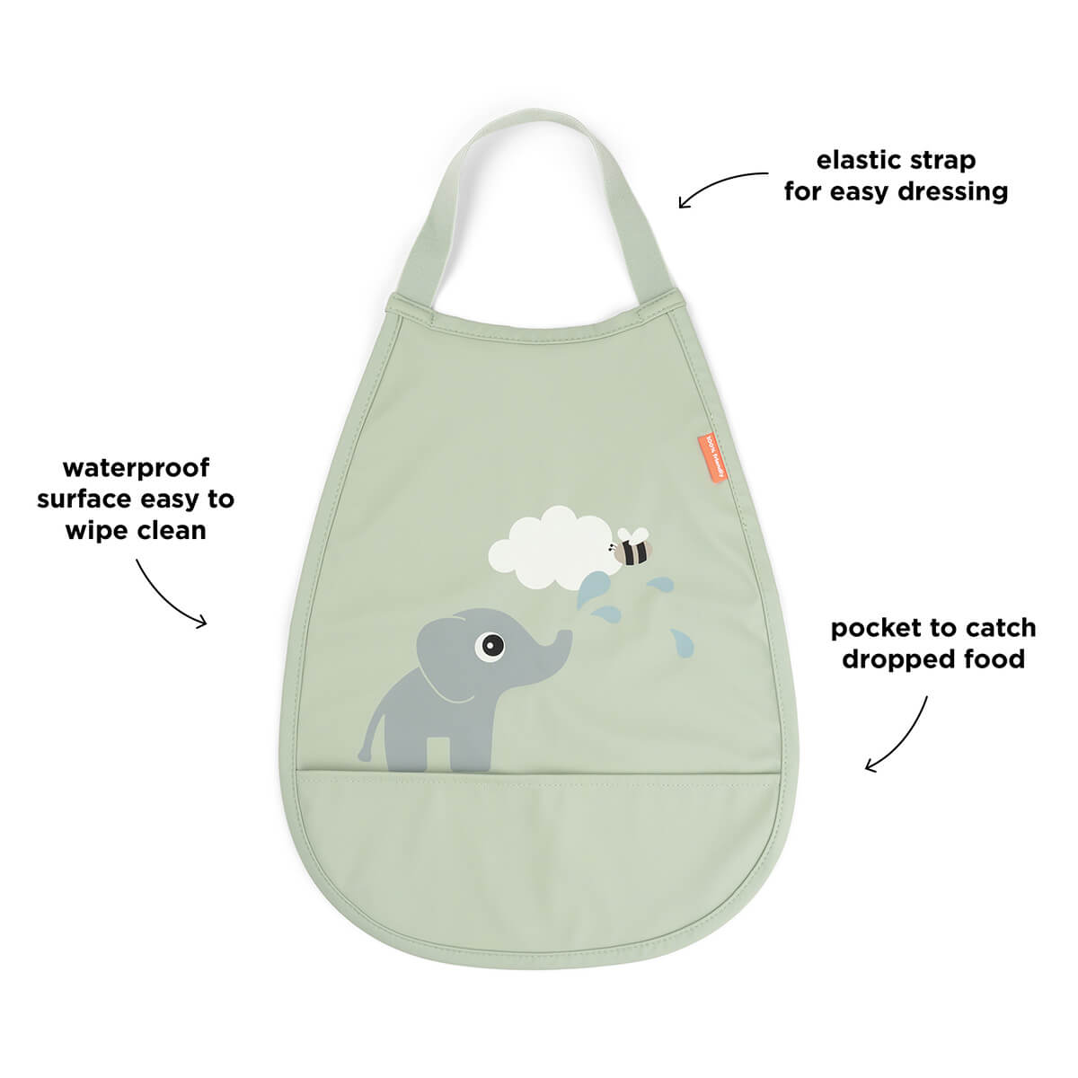 Pull-over bib - Elphee - Green