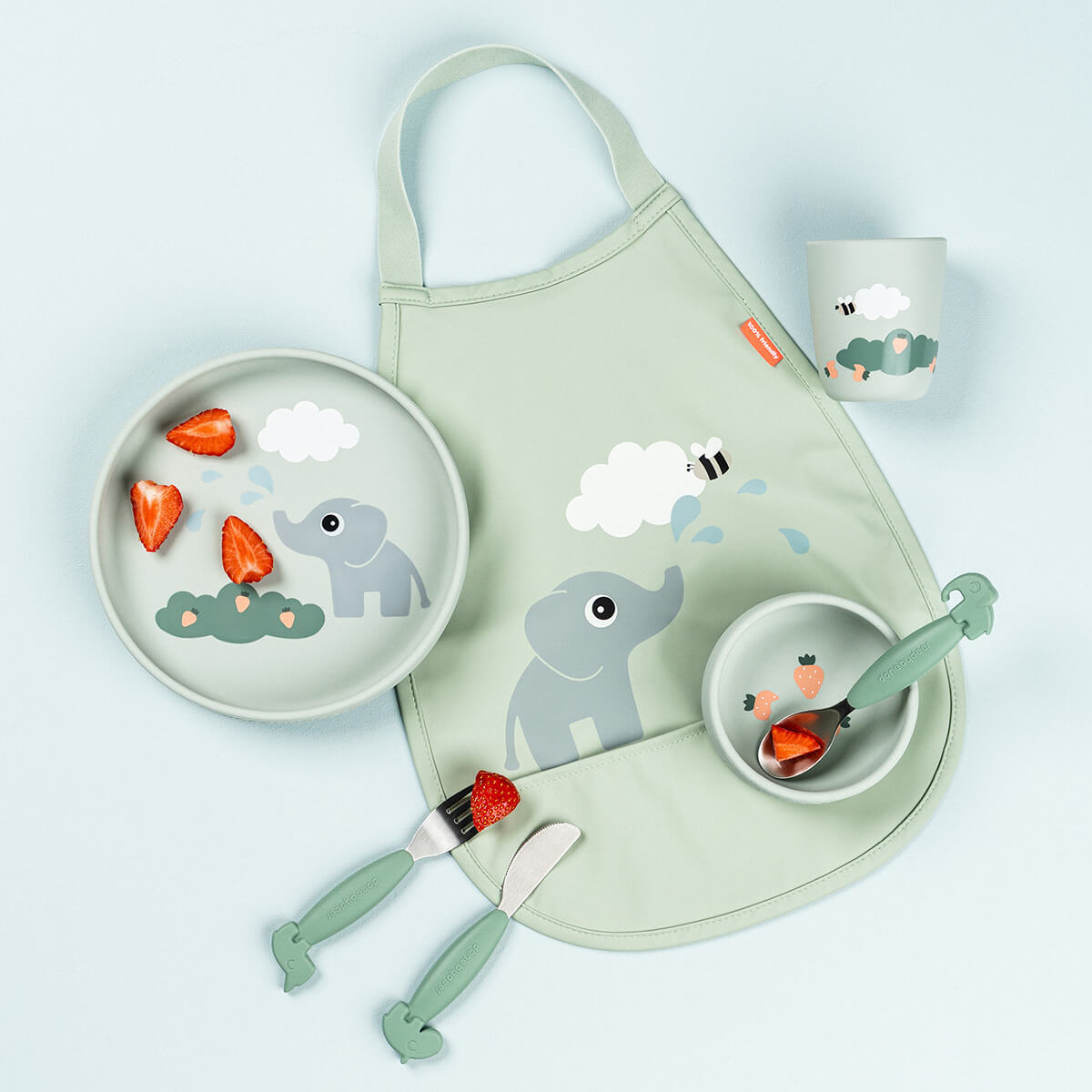 Pull-over bib - Elphee - Green