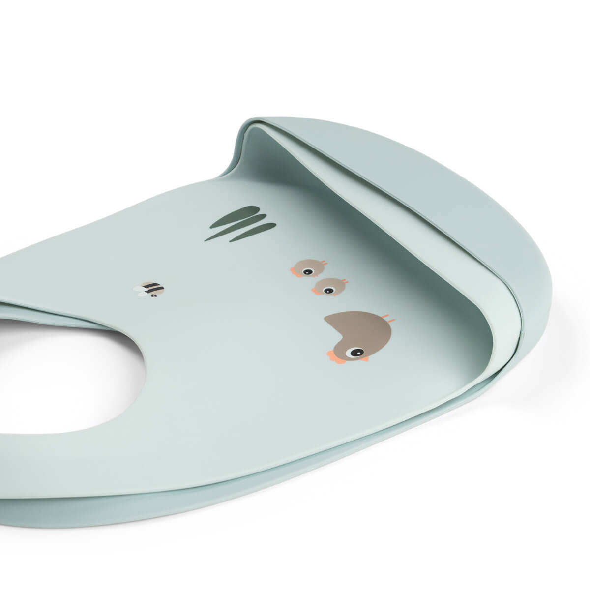 Silikon Lätzchen 2-er Pack – Tiny farm – Blau