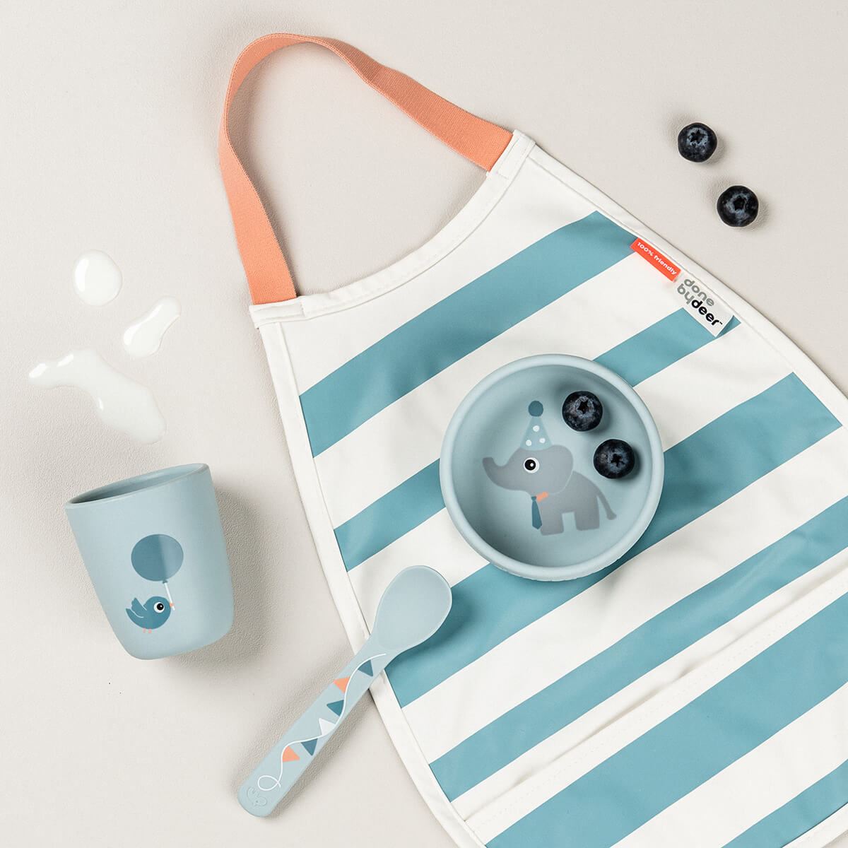 Stick&Stay first meal set - Celebration - Blue
