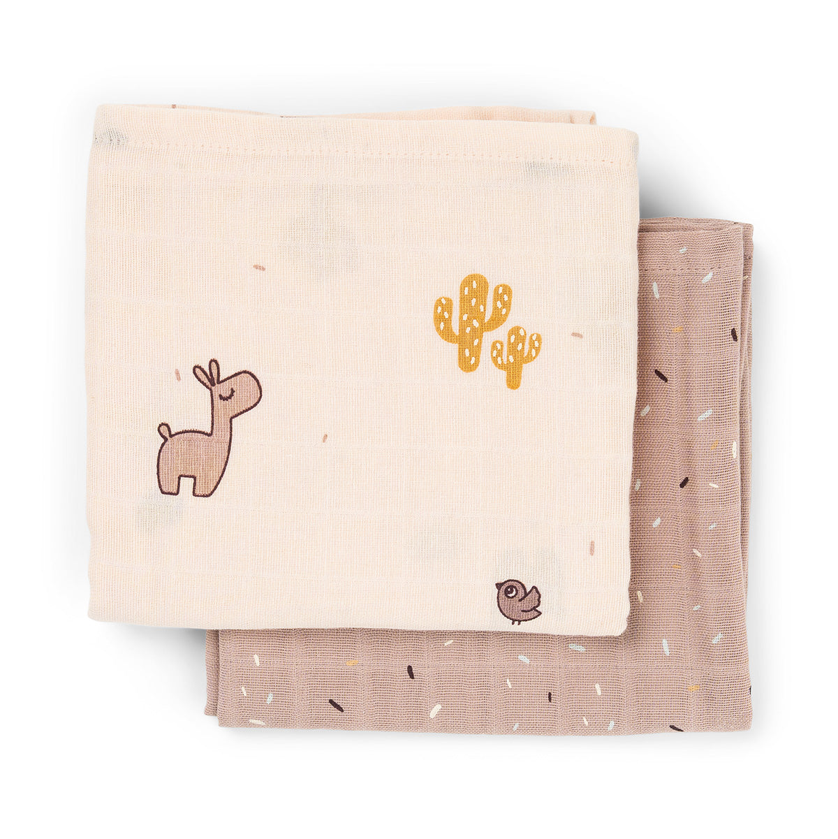 Paquet de 2 lavettes - Lalee - Poudre