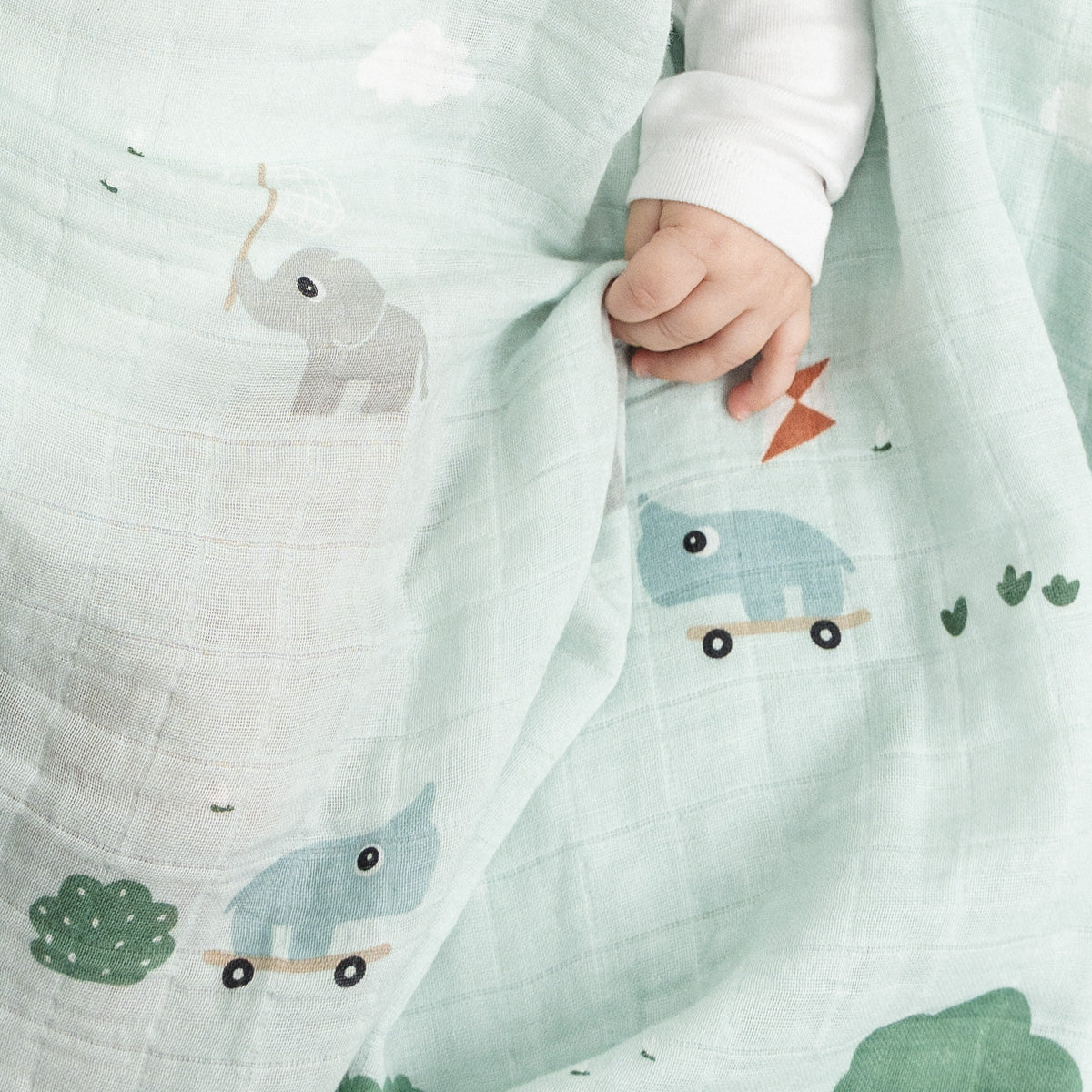 Burp cloth 3-pack - Playground - Blue