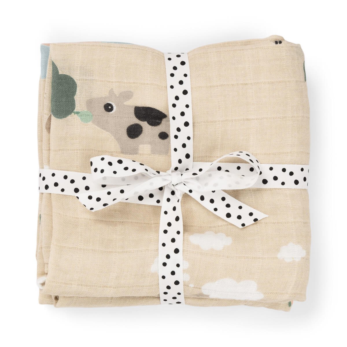 Lot de 3 langes - Tiny farm - Sable