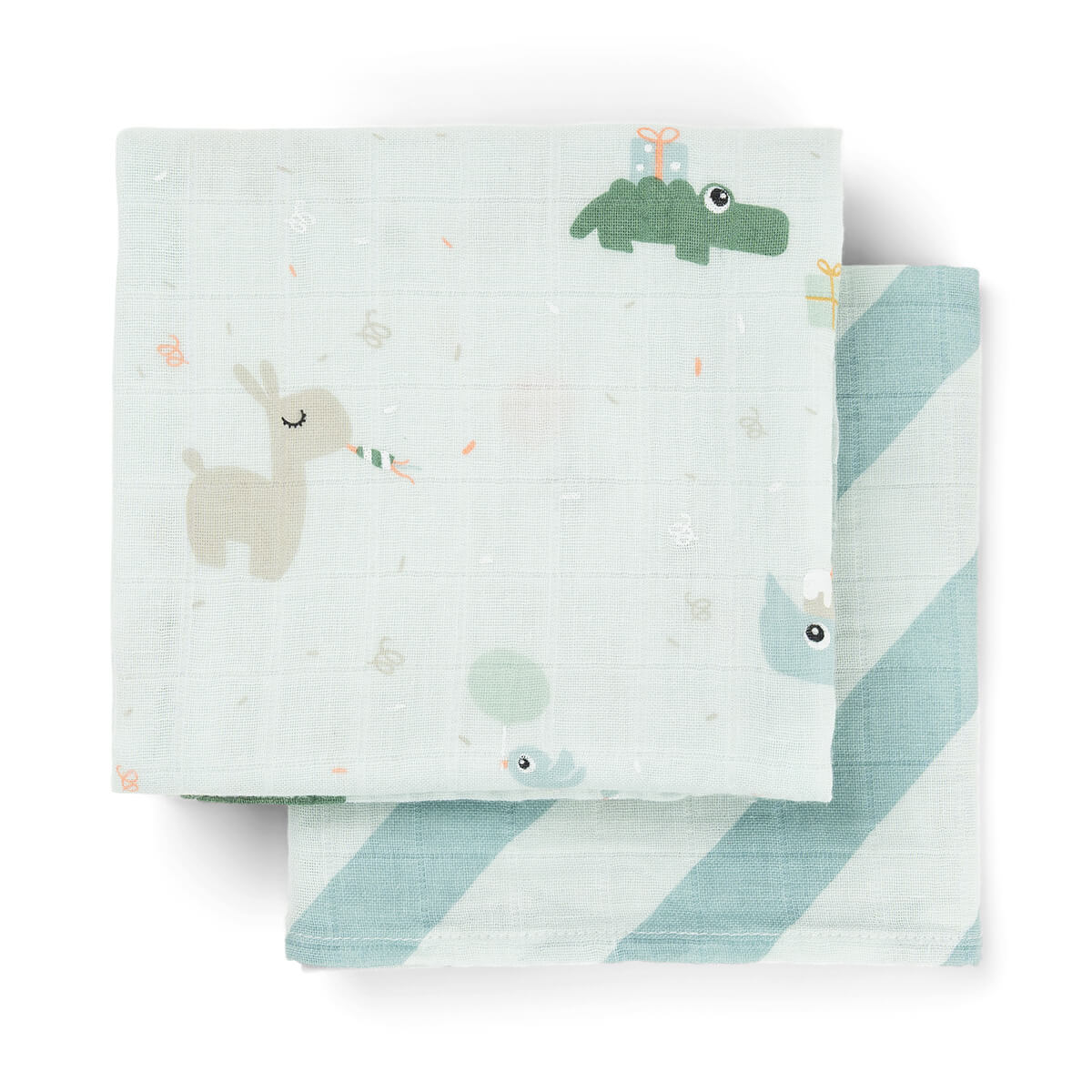 Paquet de 2 serviettes hygiéniques - Célébration - Bleu