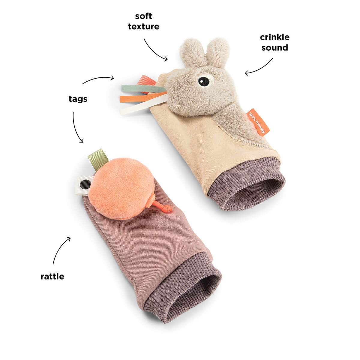Rattle socks - Celebration - Sand