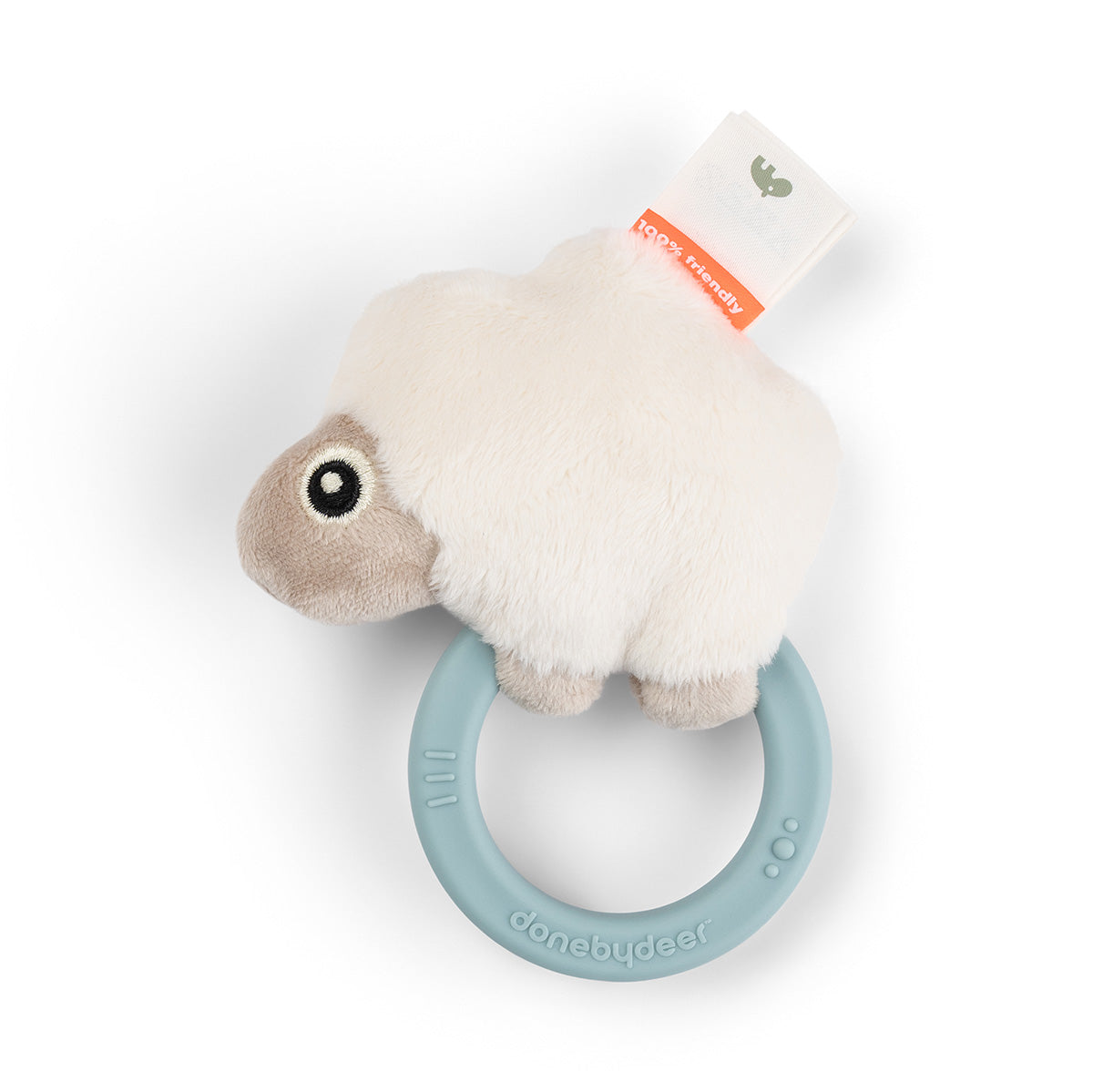 Rassel mit beißring - Sheepy - blau