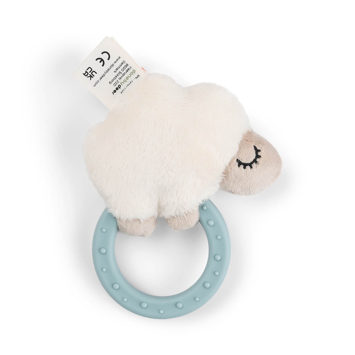 Rassel mit beißring - Sheepy - blau