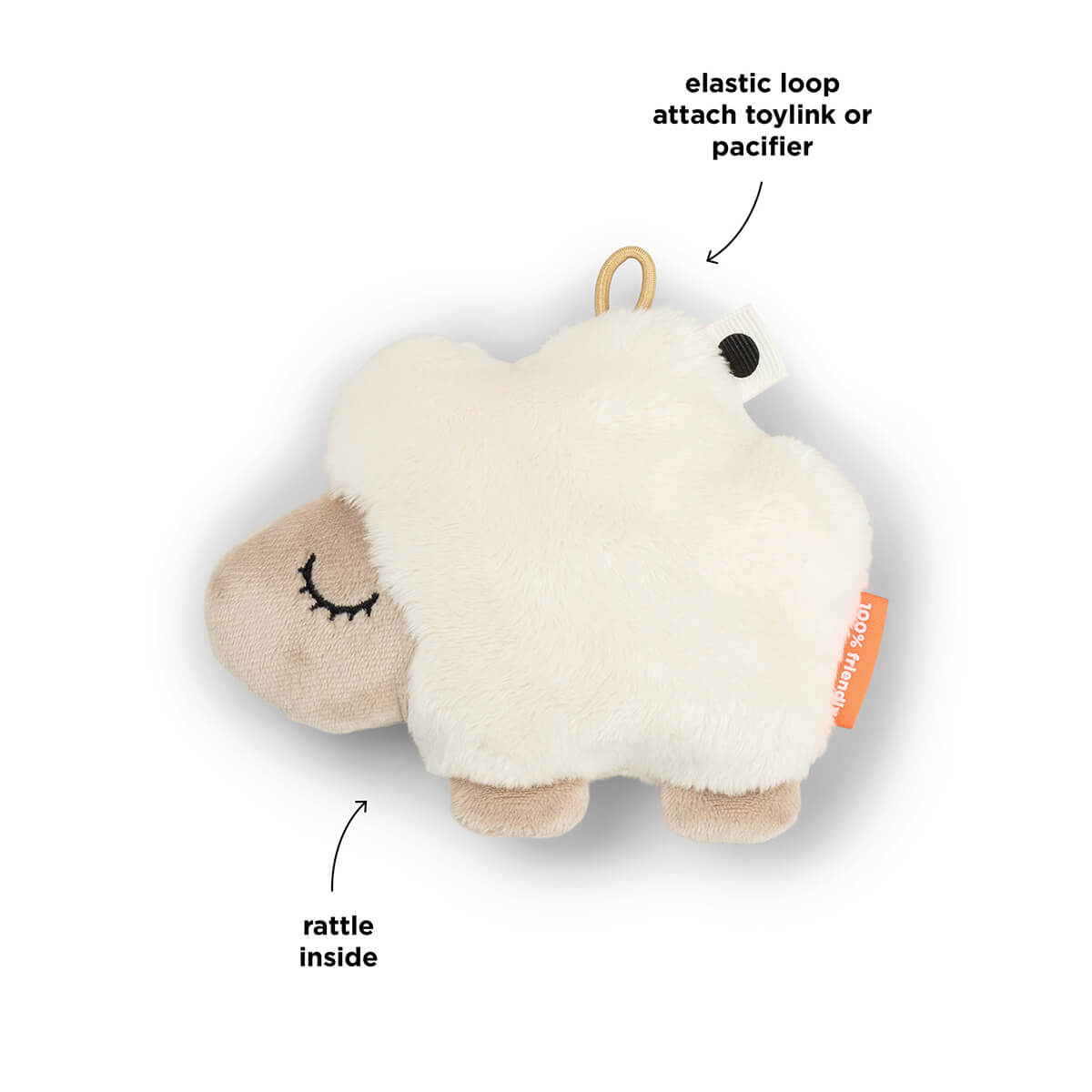 Winzige sensorische Rassel - Sheepy - Sand