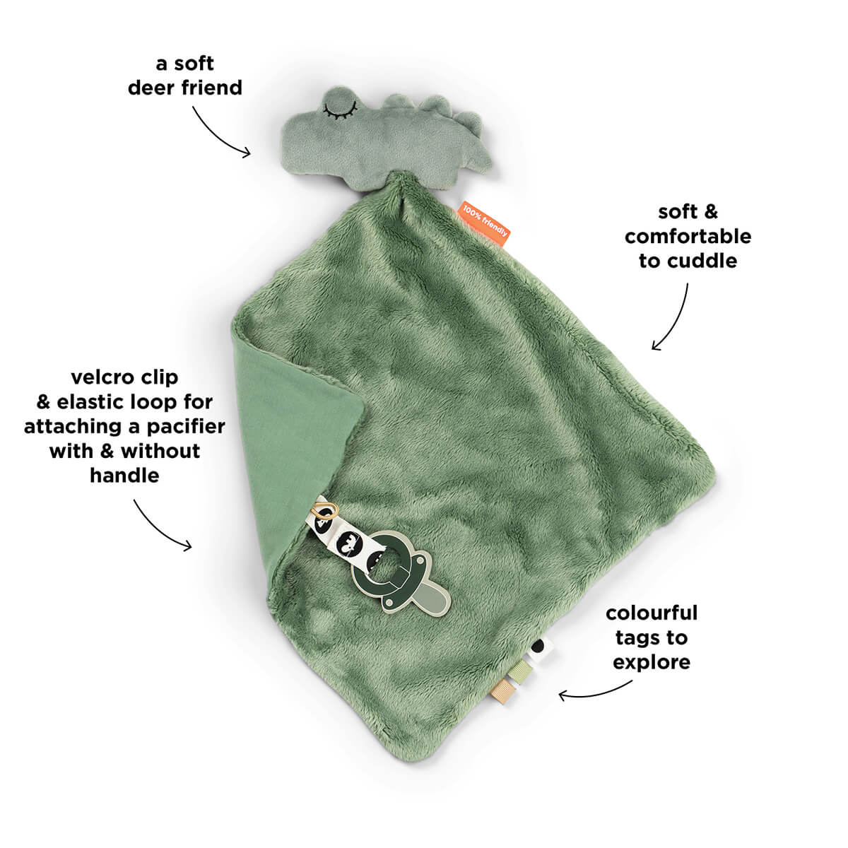 Komfort-Decke - Kroko - Grün
