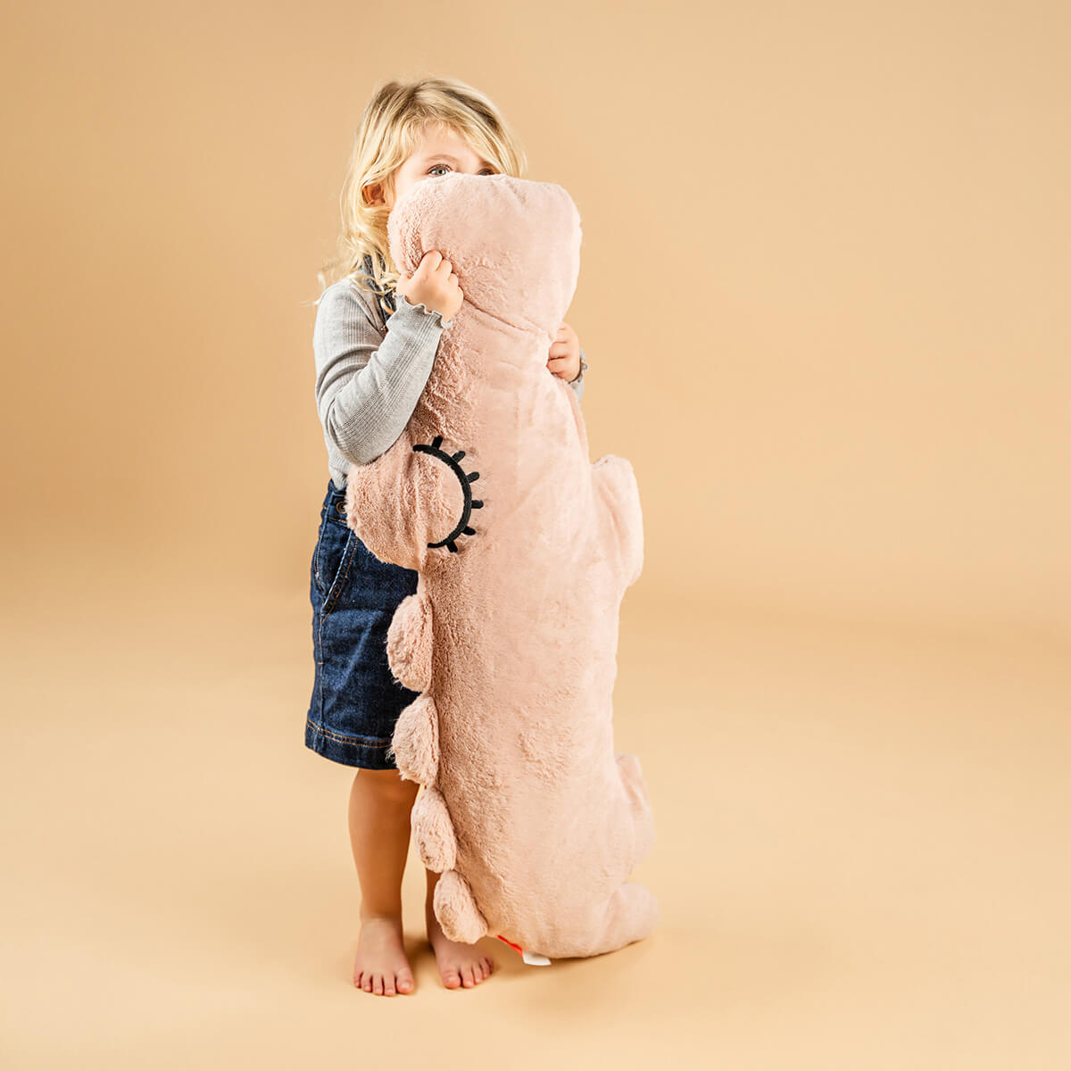 Cuddle friend Big - Croco - Powder