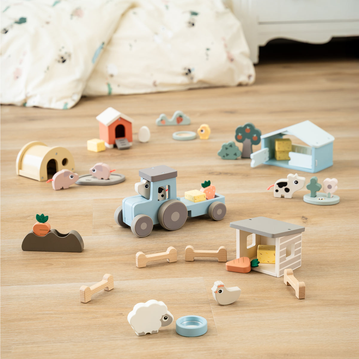 Tiny farm play set - Clucky - Colour mix