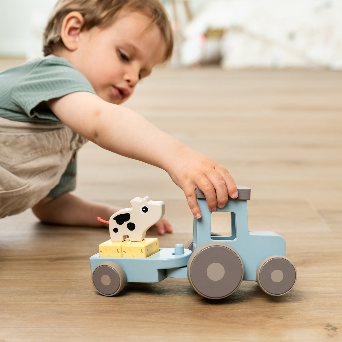 Tiny farm tractor - Dotti - blau