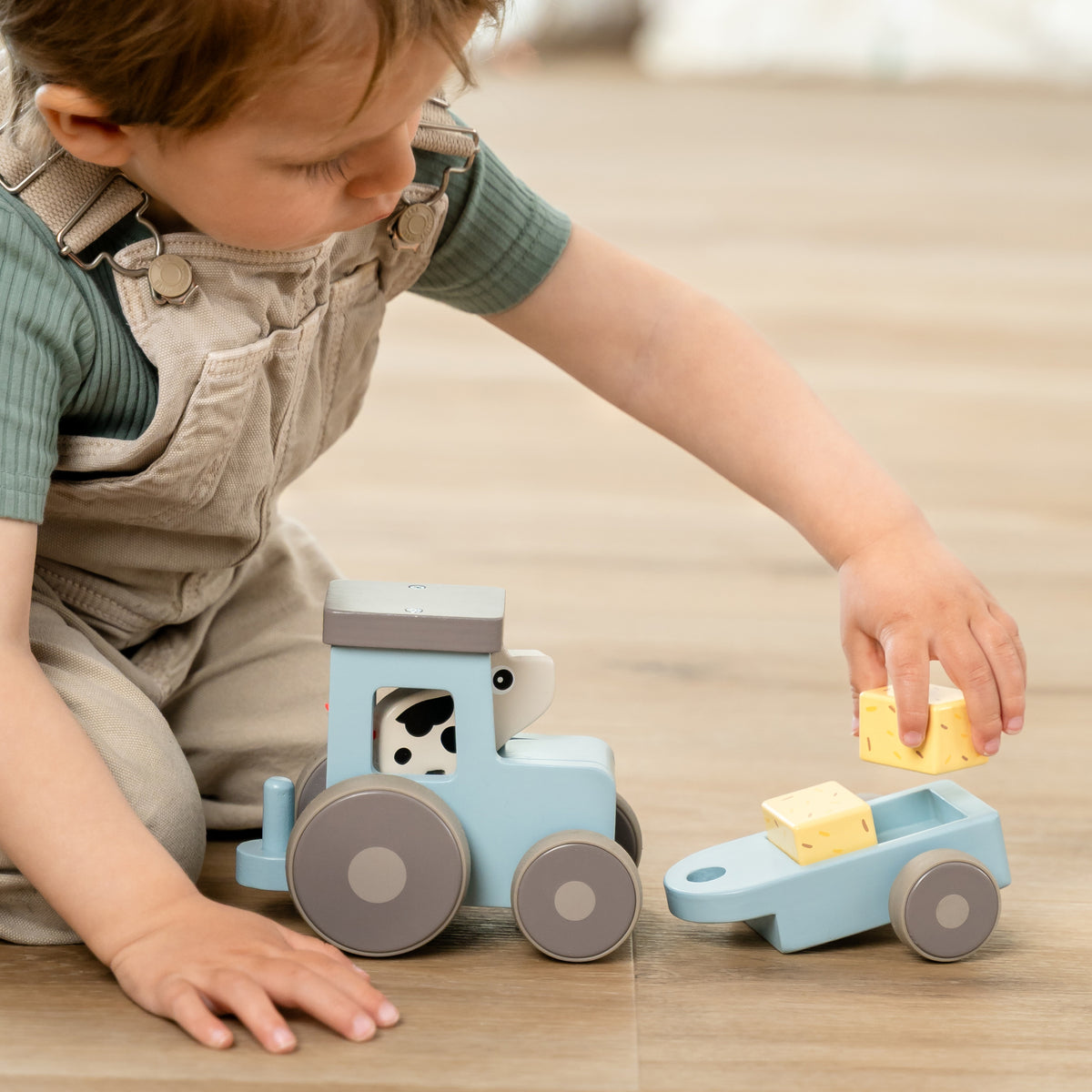 Tiny farm tractor - Dotti - blau
