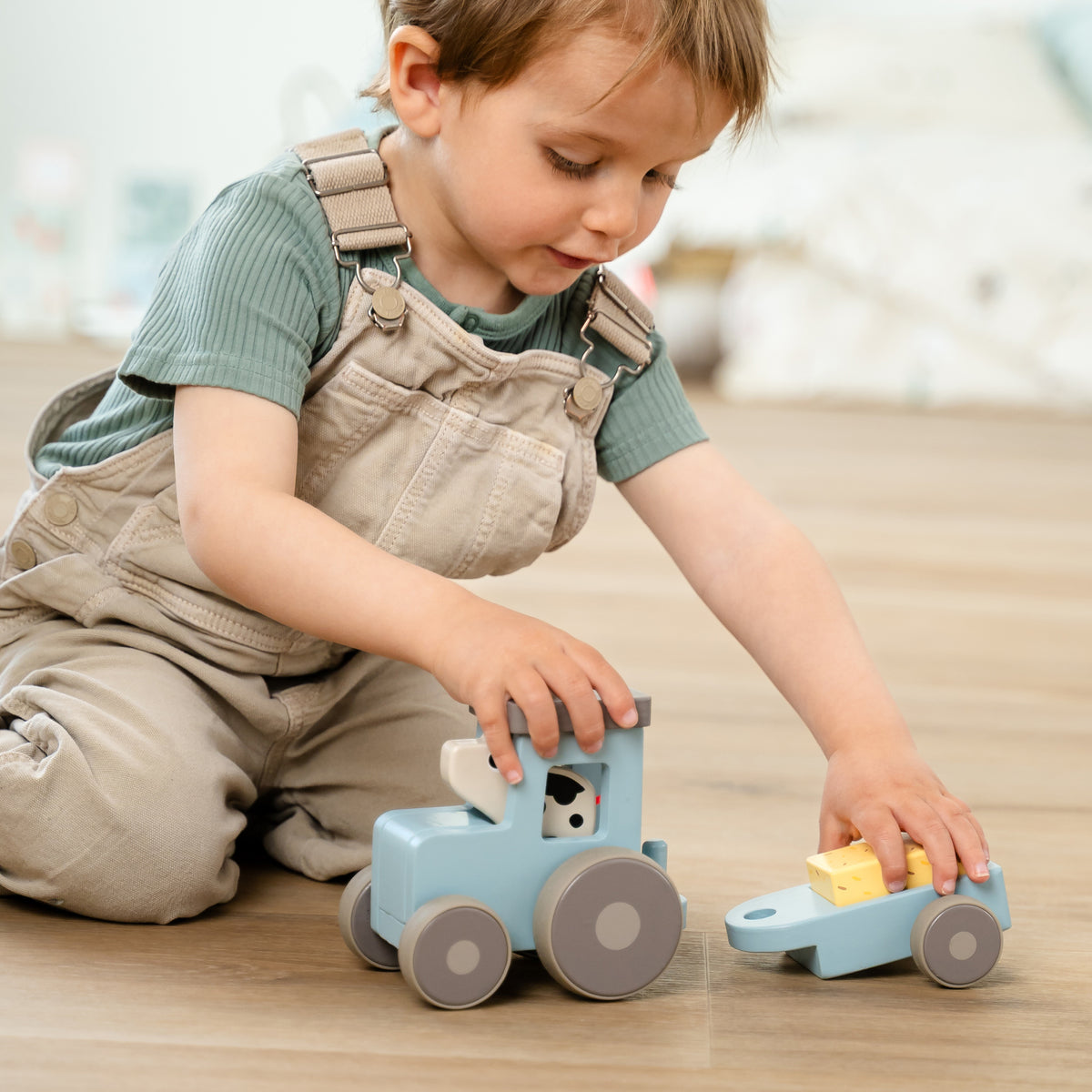 Tiny farm tractor - Dotti - blau