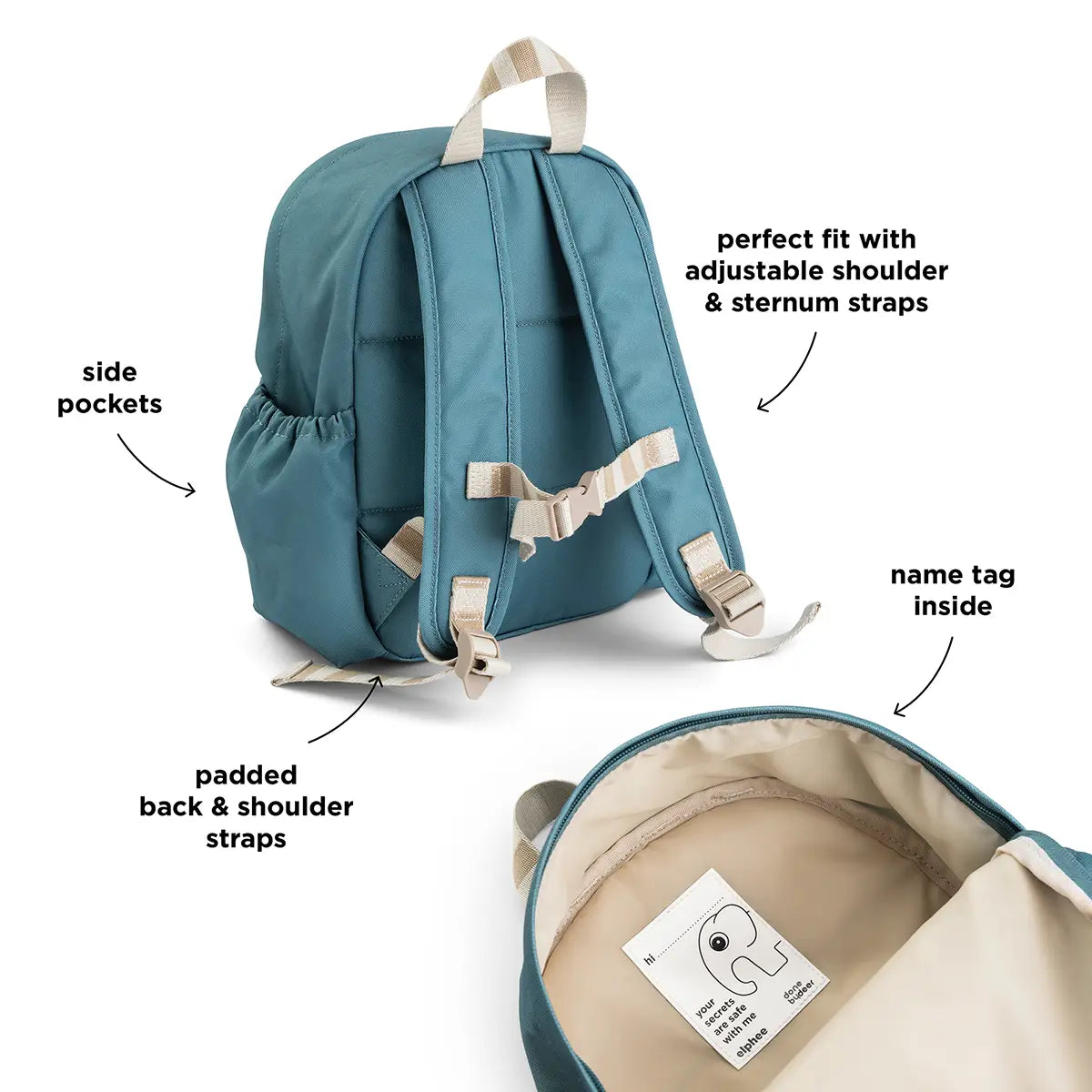 Kinderrucksack Tiny farm Blau 7,5 L