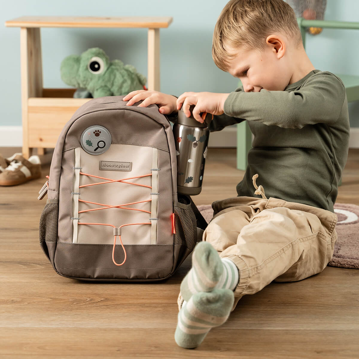 Junior Rucksack - Tiny trails - Sand - 13 L