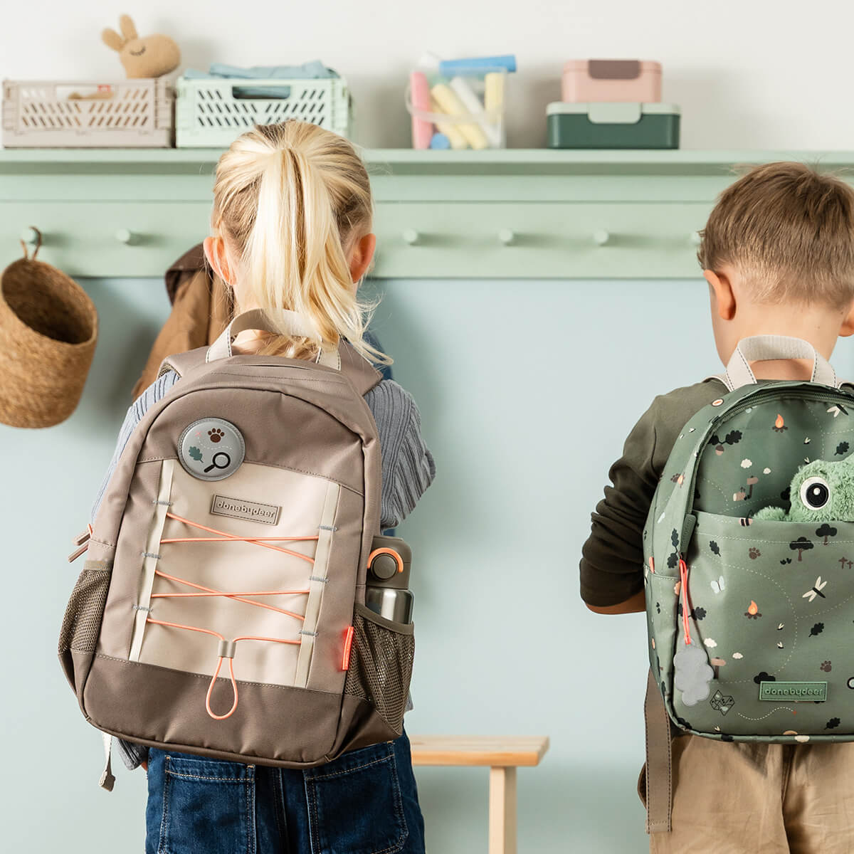 Junior Rucksack - Tiny trails - Sand - 13 L