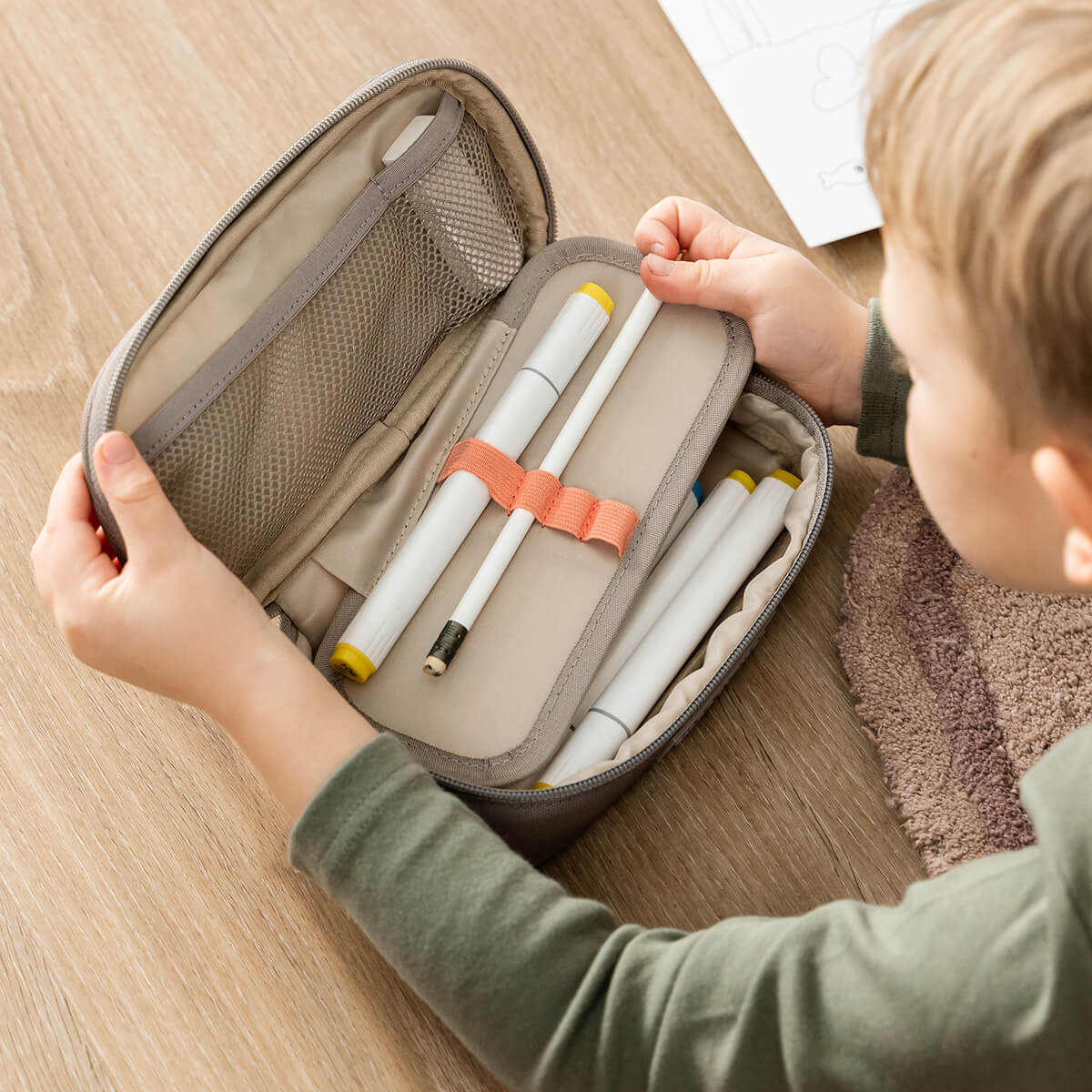 Pencil case - Tiny trails - Sand