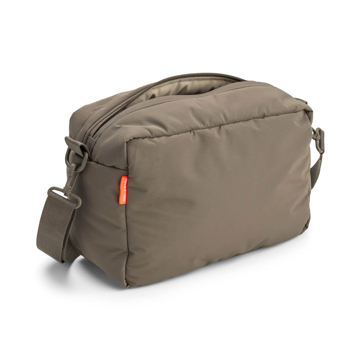 quiltet barnevognstaske – Taupe