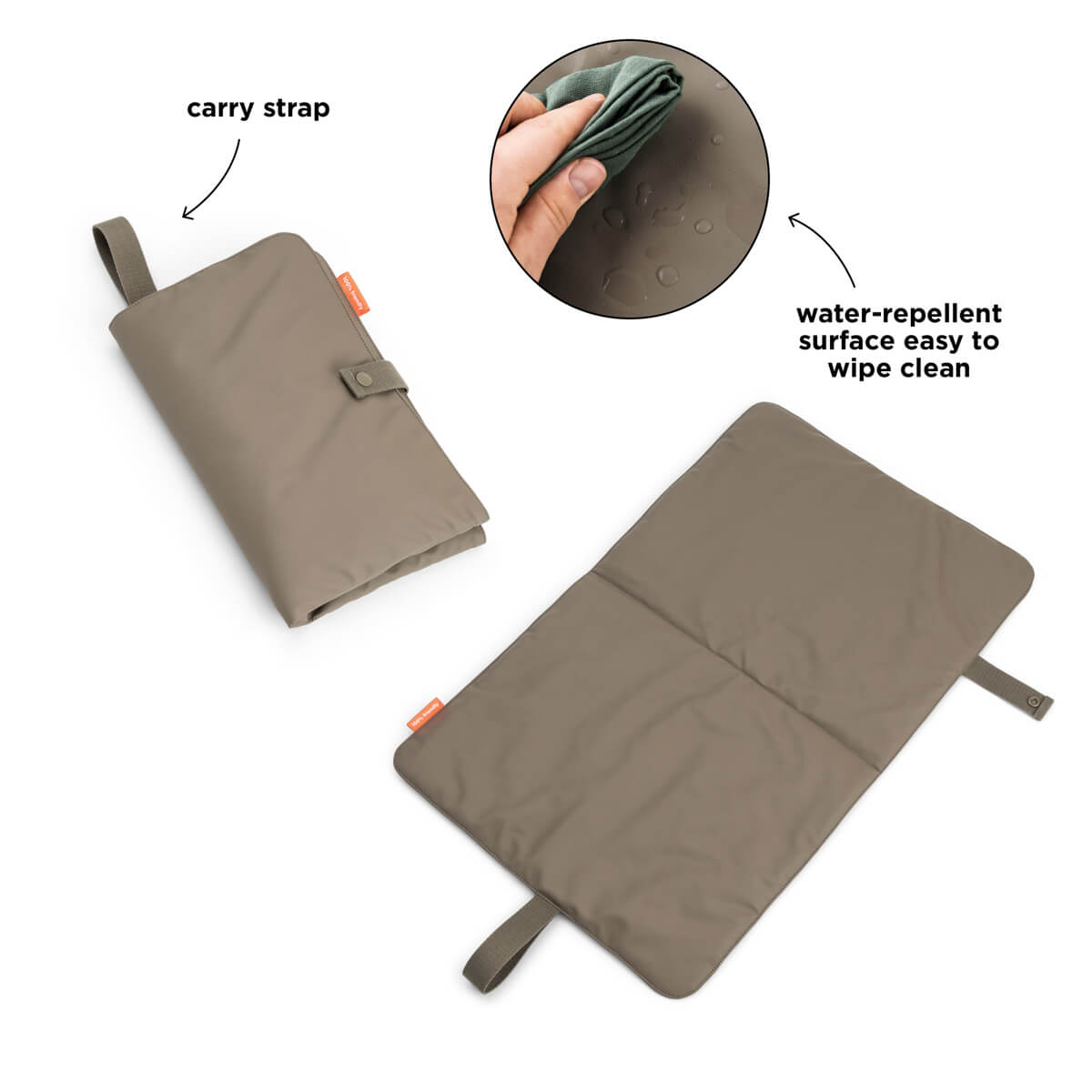 Matelas à langer pliable - Taupe