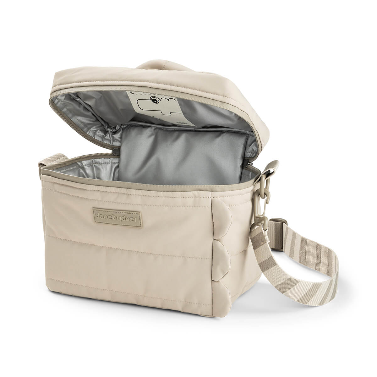 Quilted insulation bag - Croco - Sand