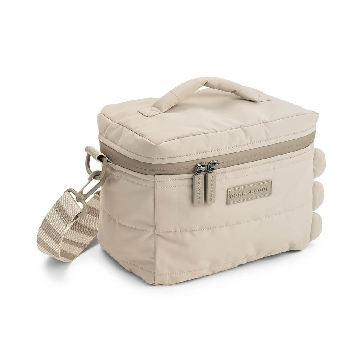 Quilted insulation bag - Croco - Sand