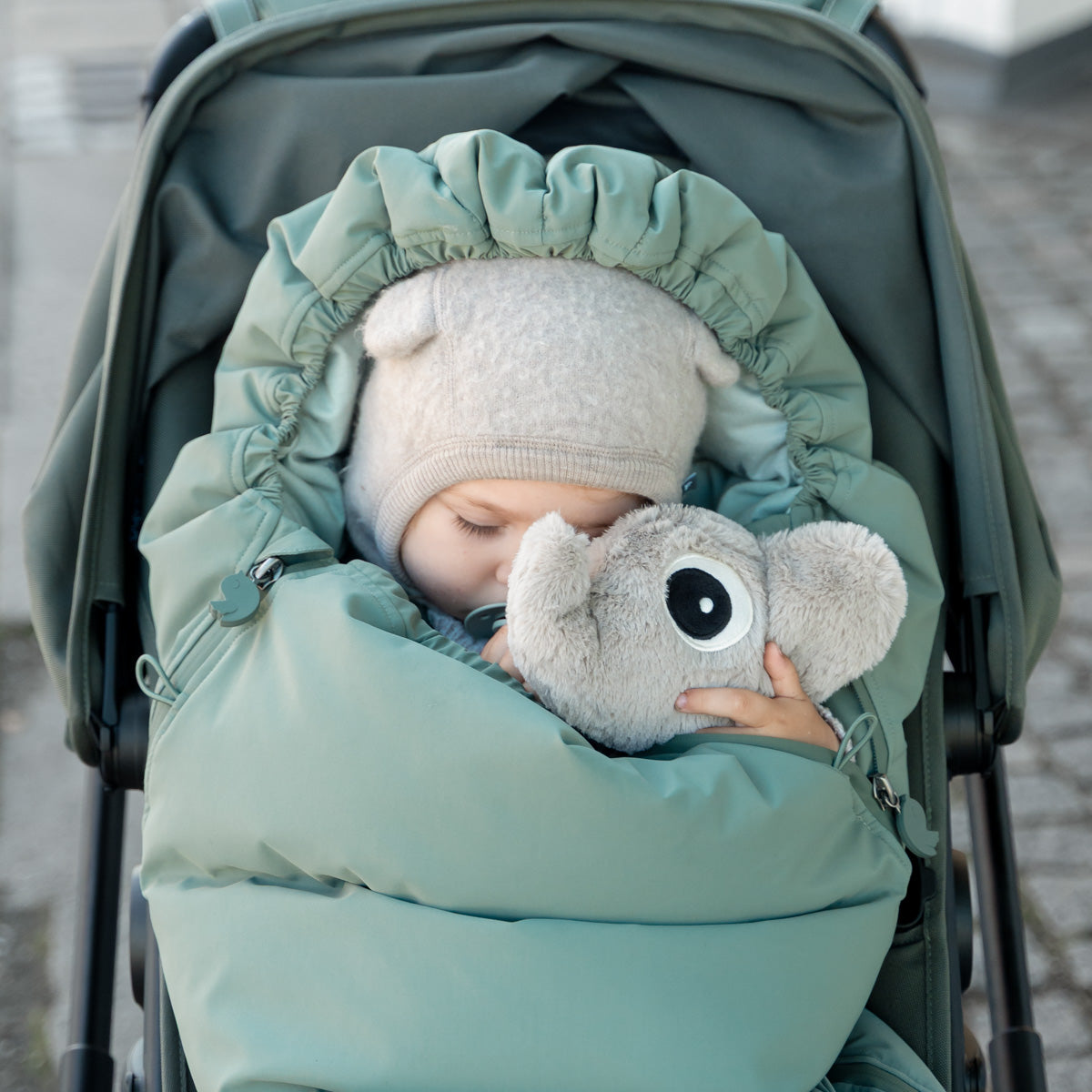 Fußsack für den Winter – Schwarz