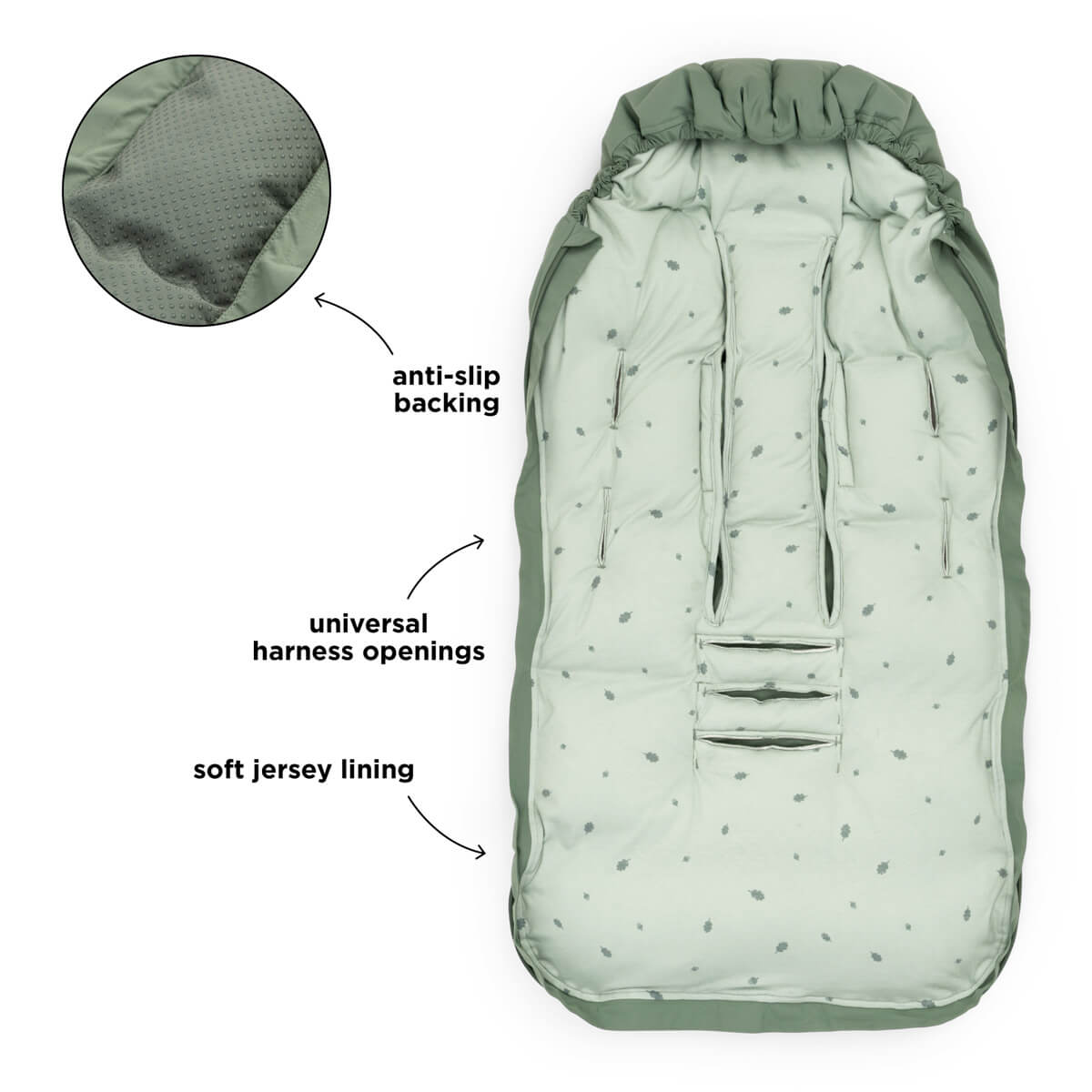 Fußsack für den Winter – Grün